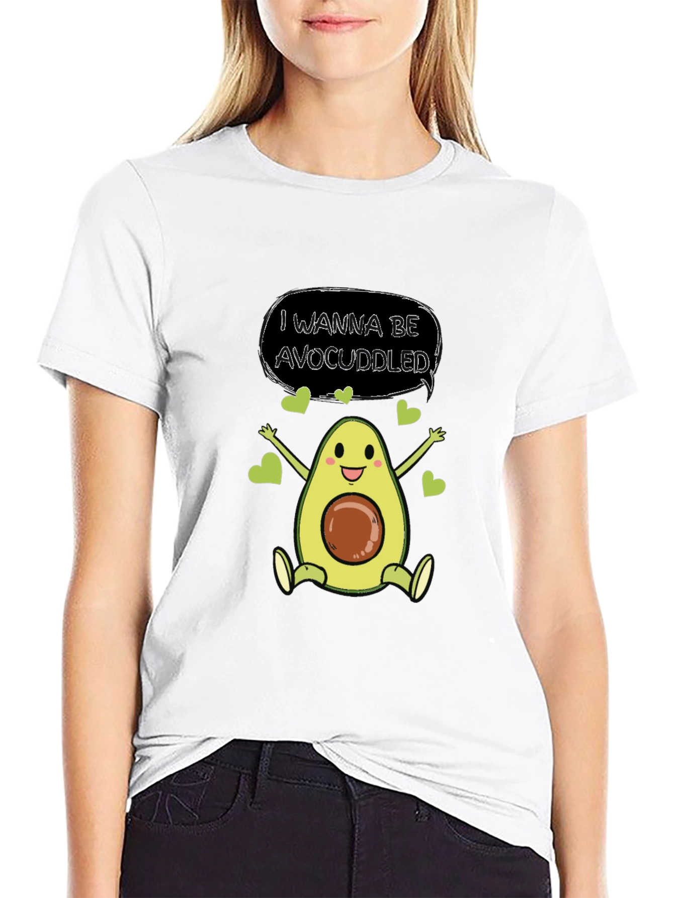 Avocado Cuddle T-Shirt - Cute & Comfy