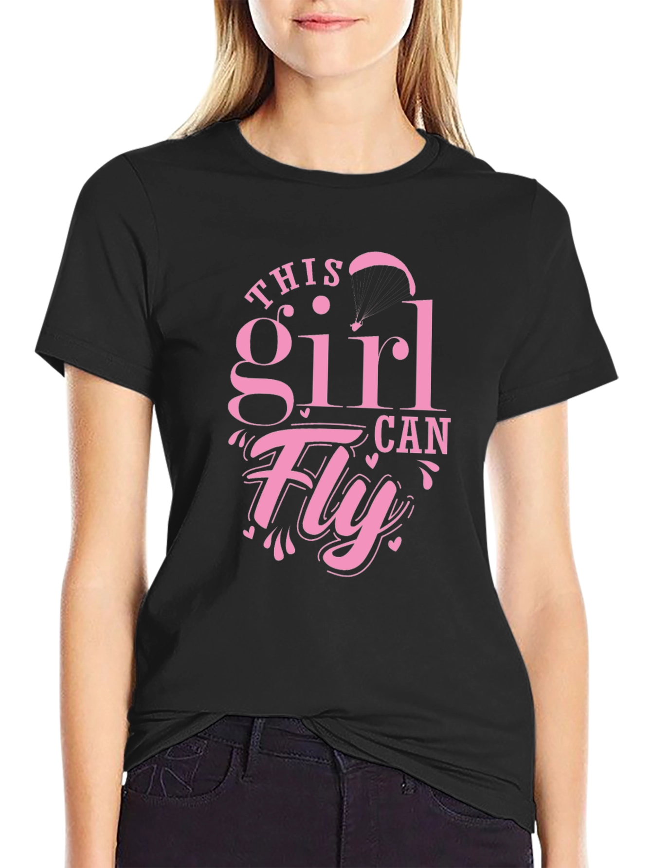 This Girl Can Fly - Novelty T-Shirt