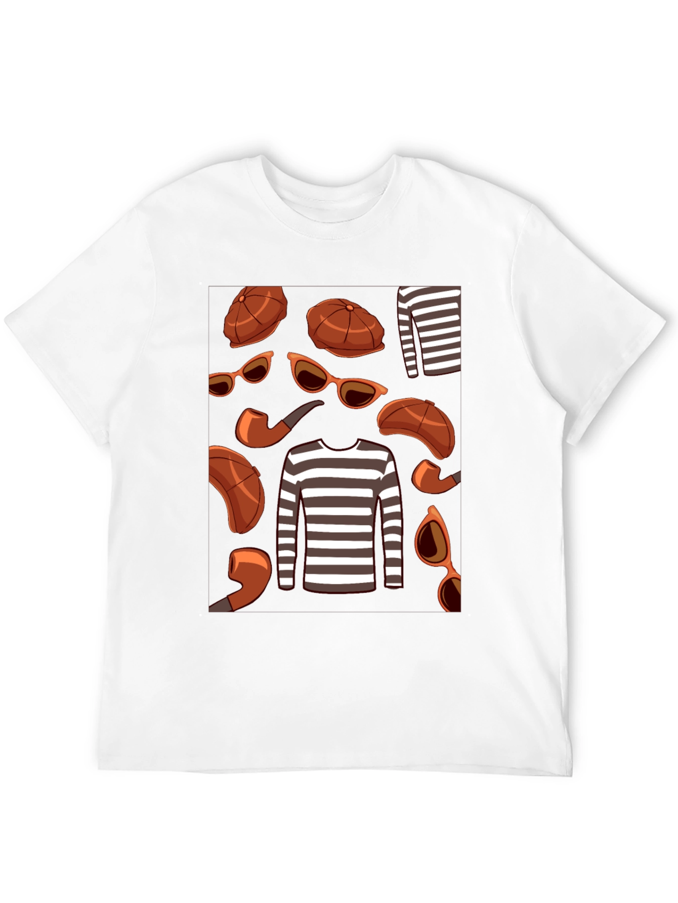 Detective Style Graphic T-Shirt