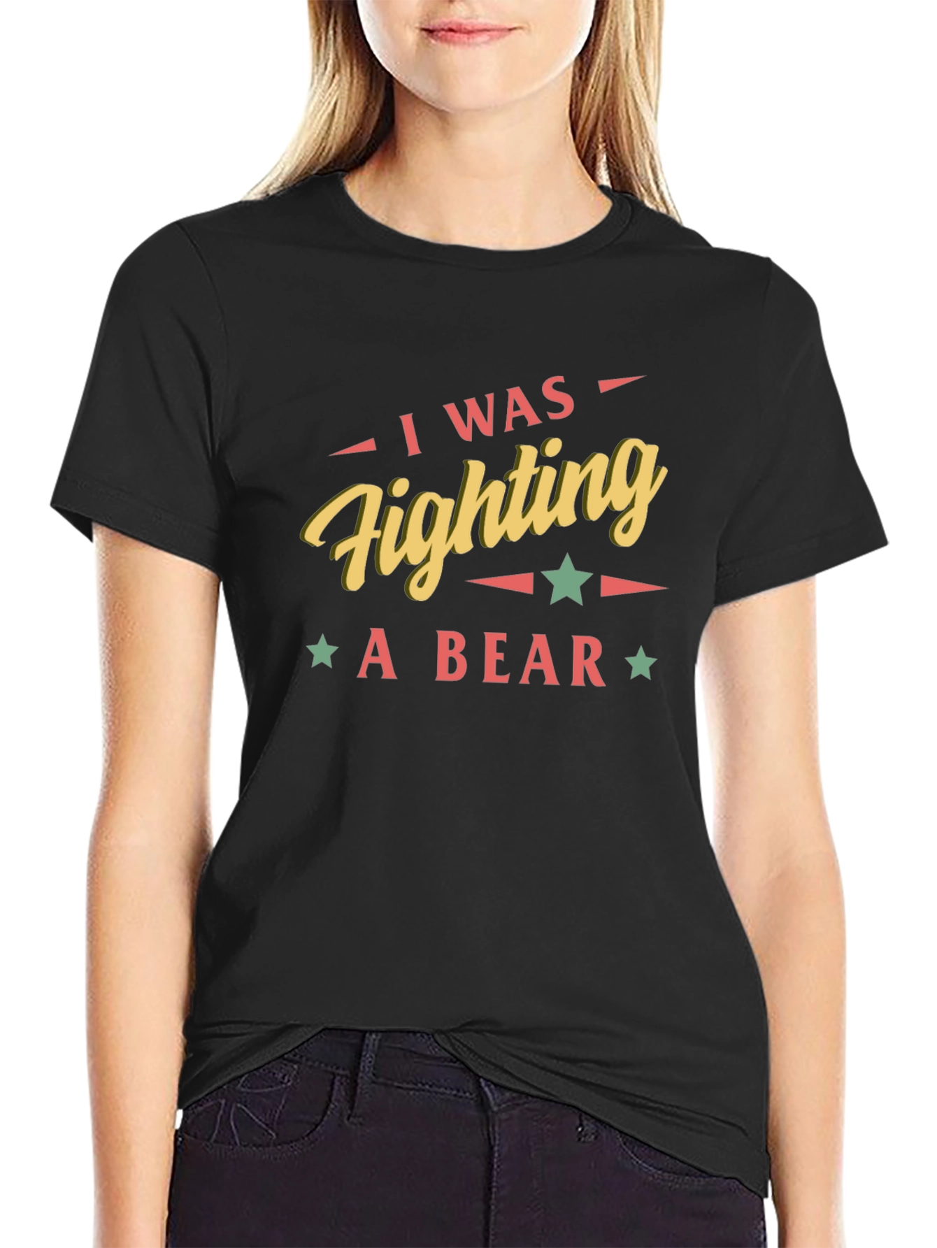 I Was Fighting A Bear Graphic Tee