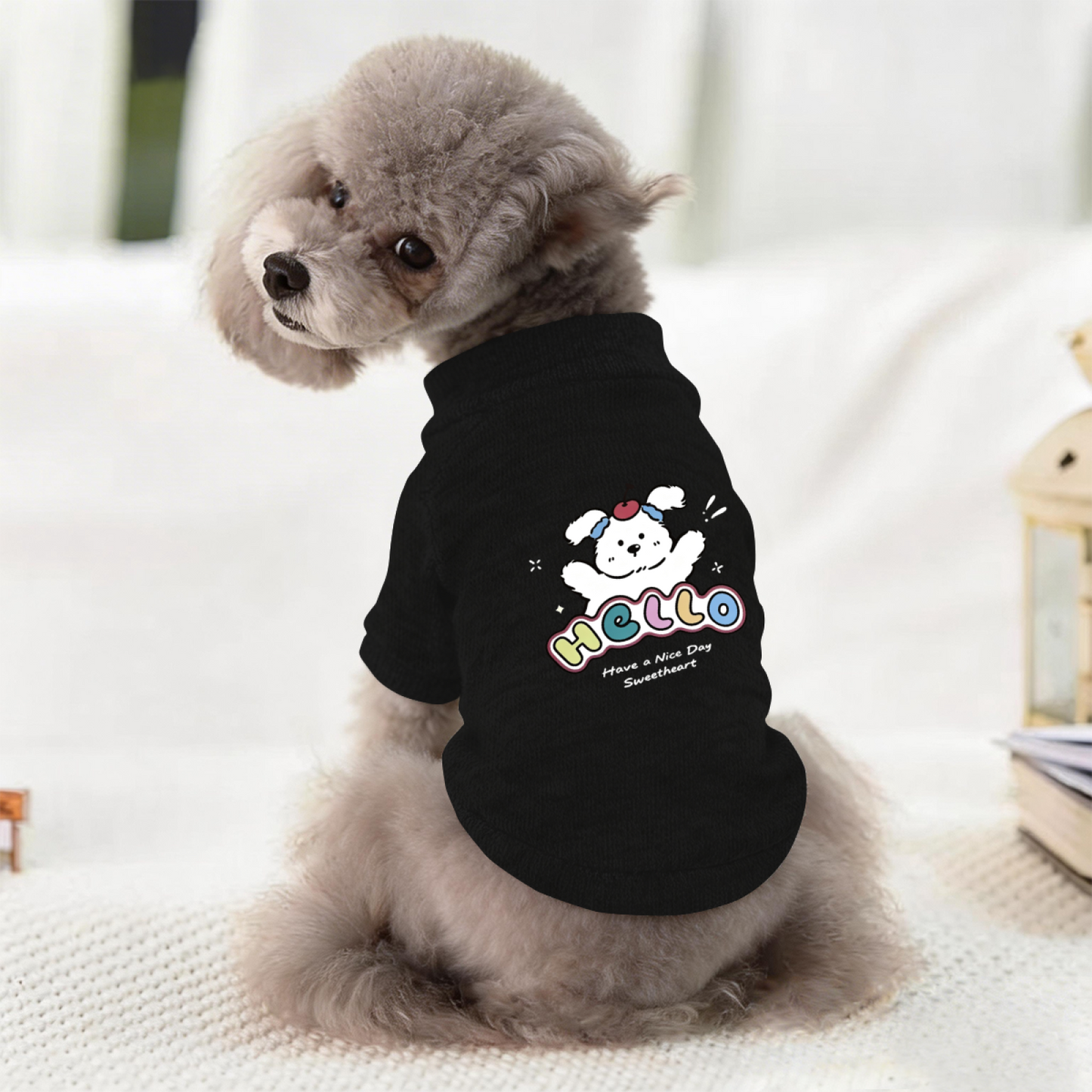 Hello Sweetheart Warm Pet Cardigan Sweater