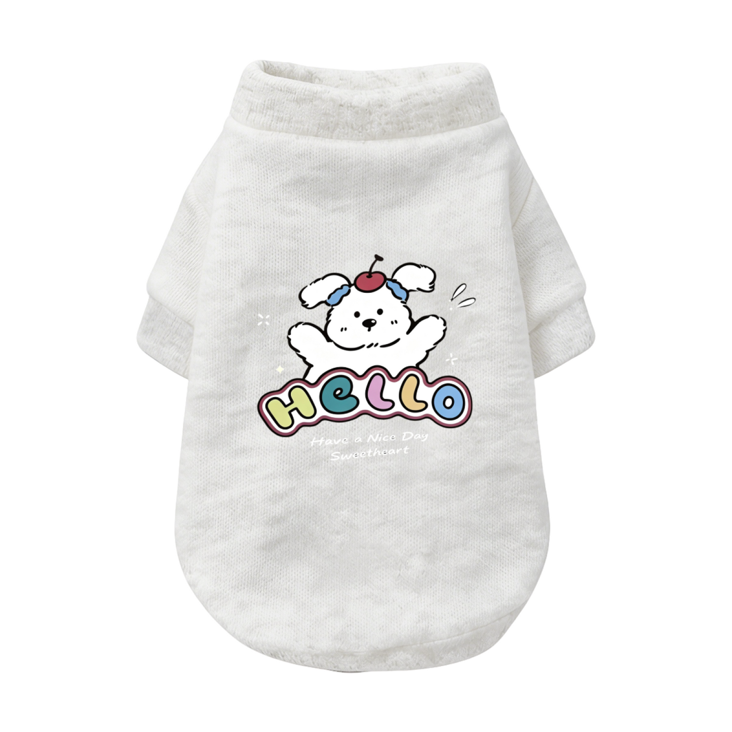 Hello Sweetheart Warm Pet Cardigan Sweater