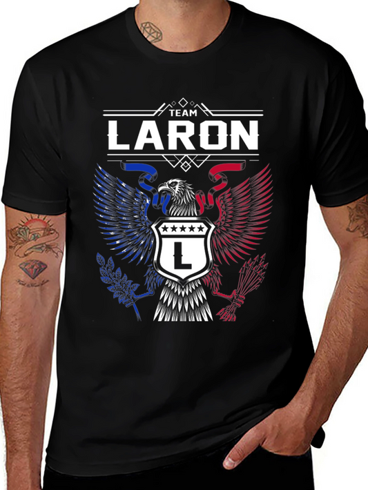 Team Laron T-Shirt - Patriotic Eagle Design