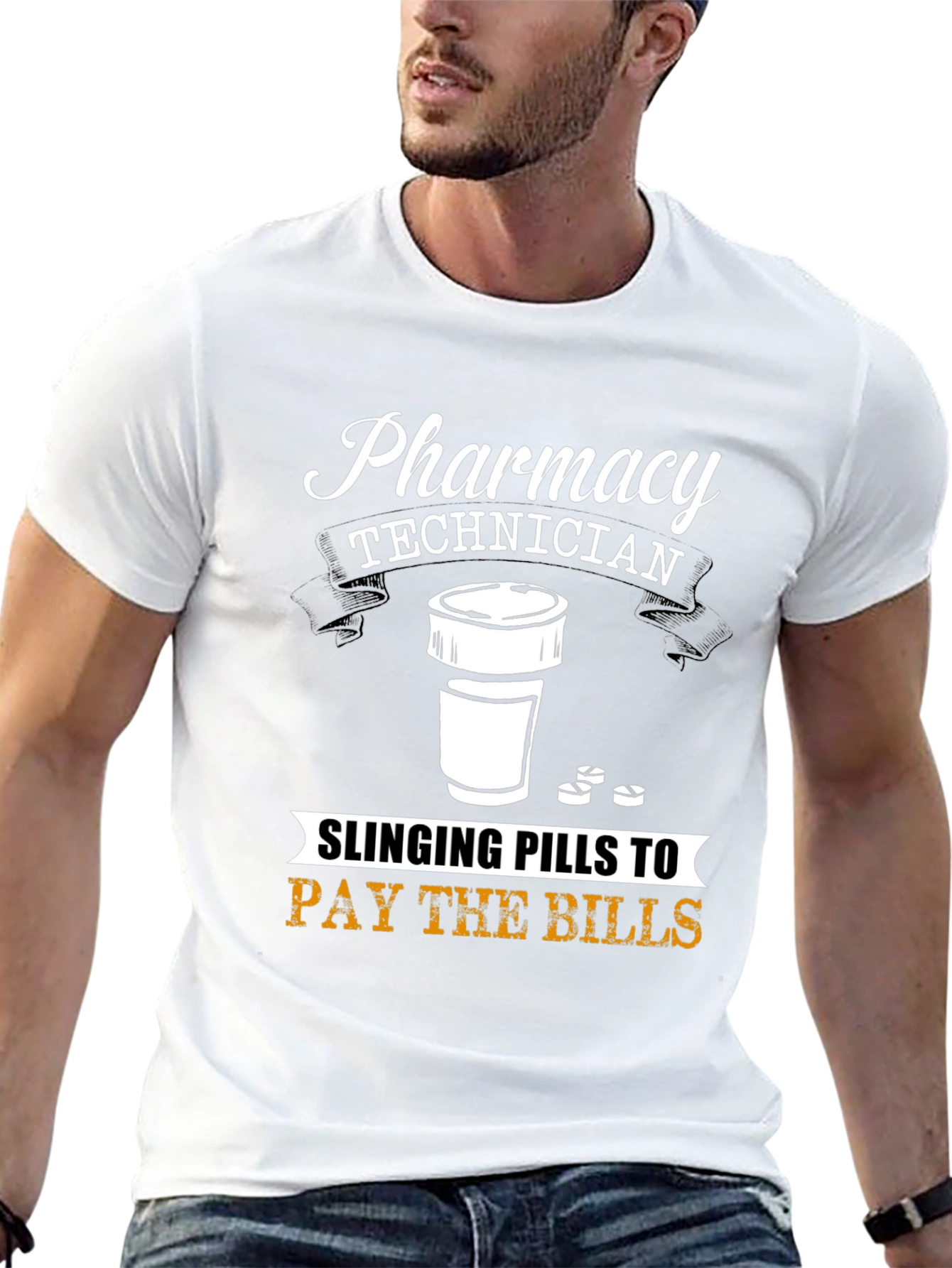 Pharmacy Technician T-Shirt - Slinging Pills to Pay Bills
