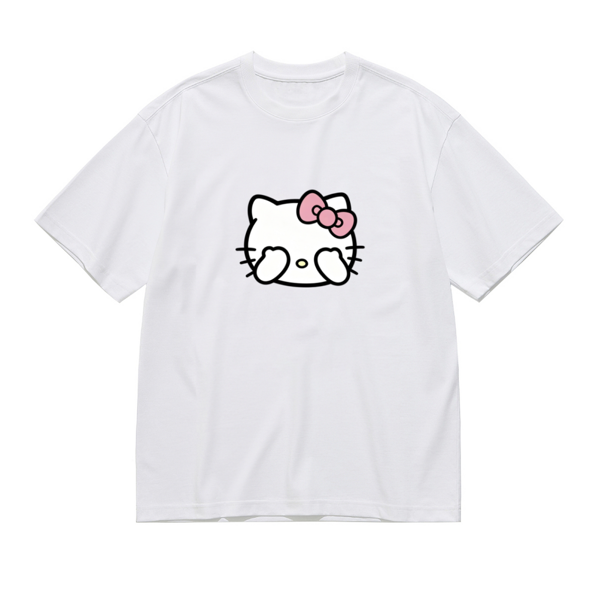 Modern Trendy Print Plus Size Women Versatile Short Sleeve Tee