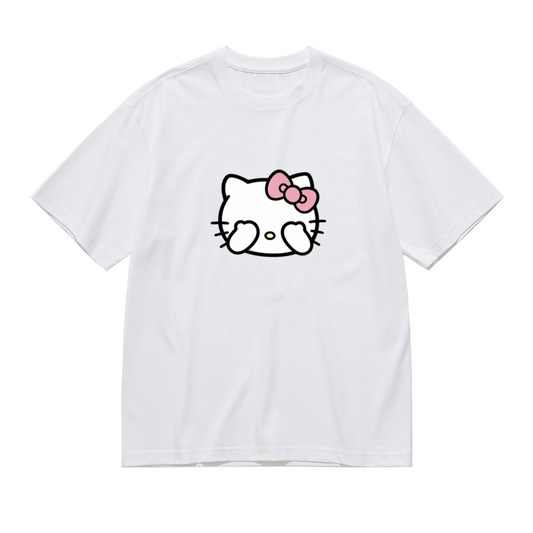 Modern Trendy Print Plus Size Women Versatile Short Sleeve Tee