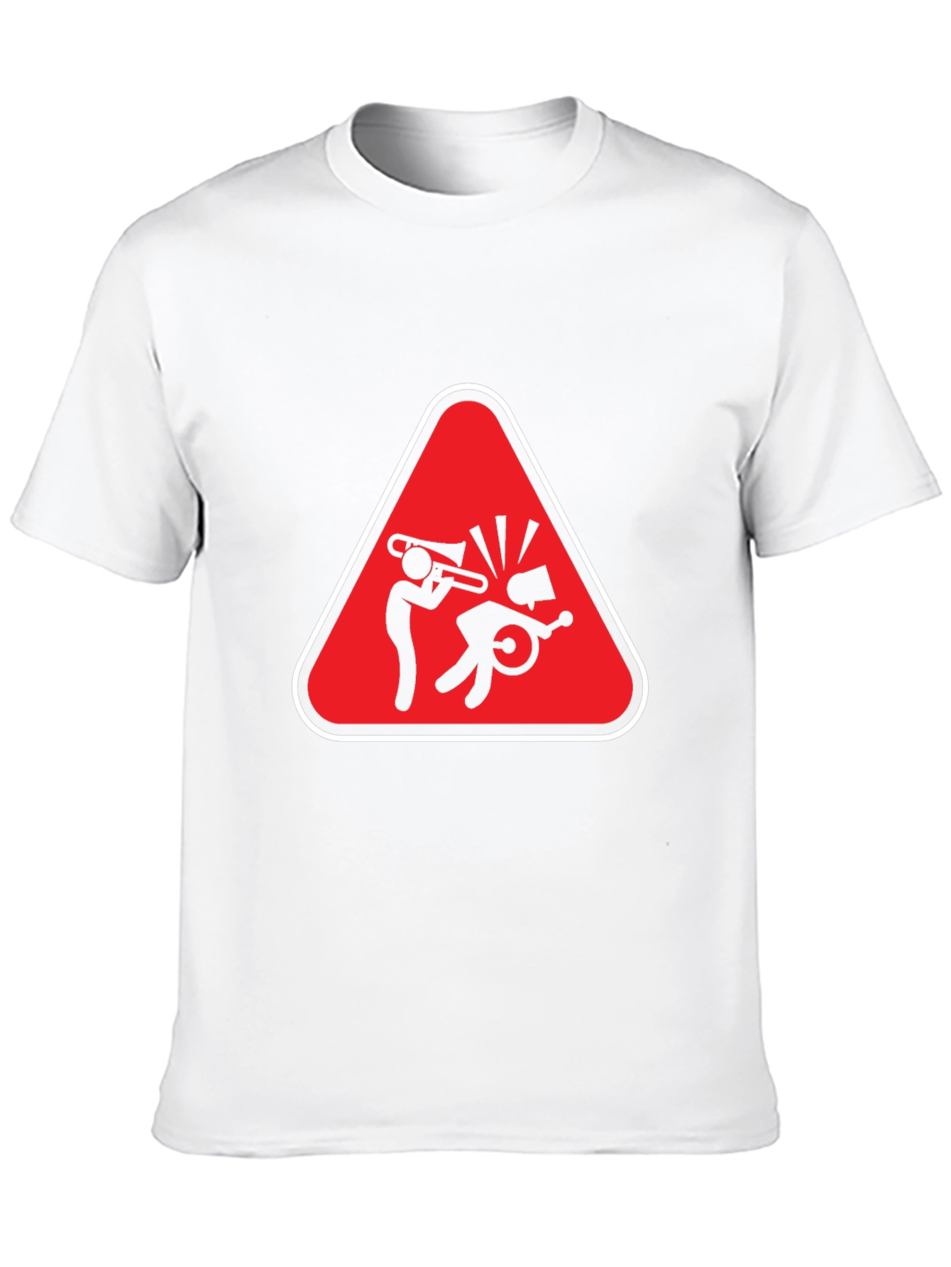 Trombone Hazard Funny Graphic T-Shirt
