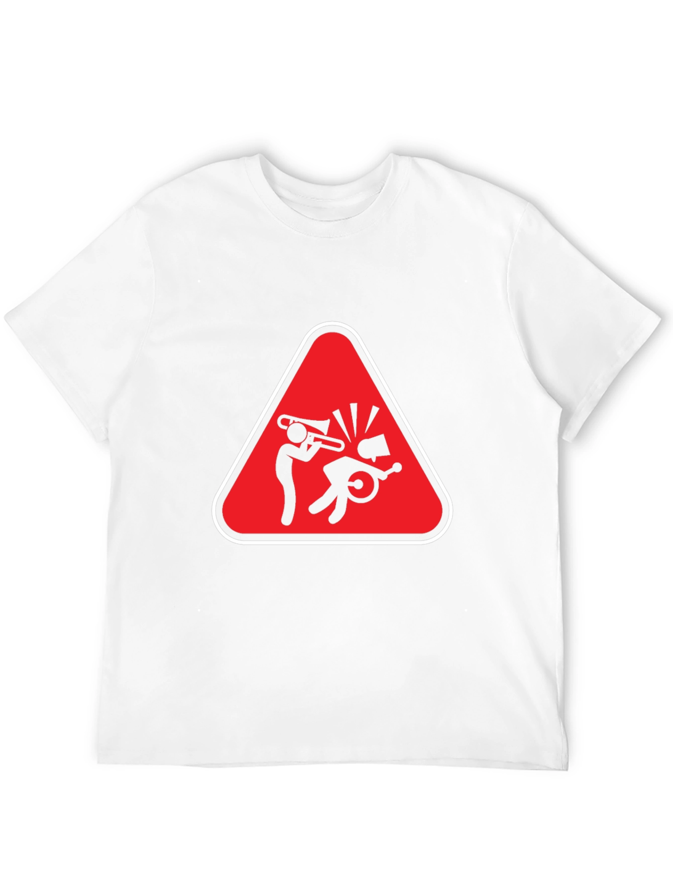 Trombone Hazard Funny Graphic T-Shirt