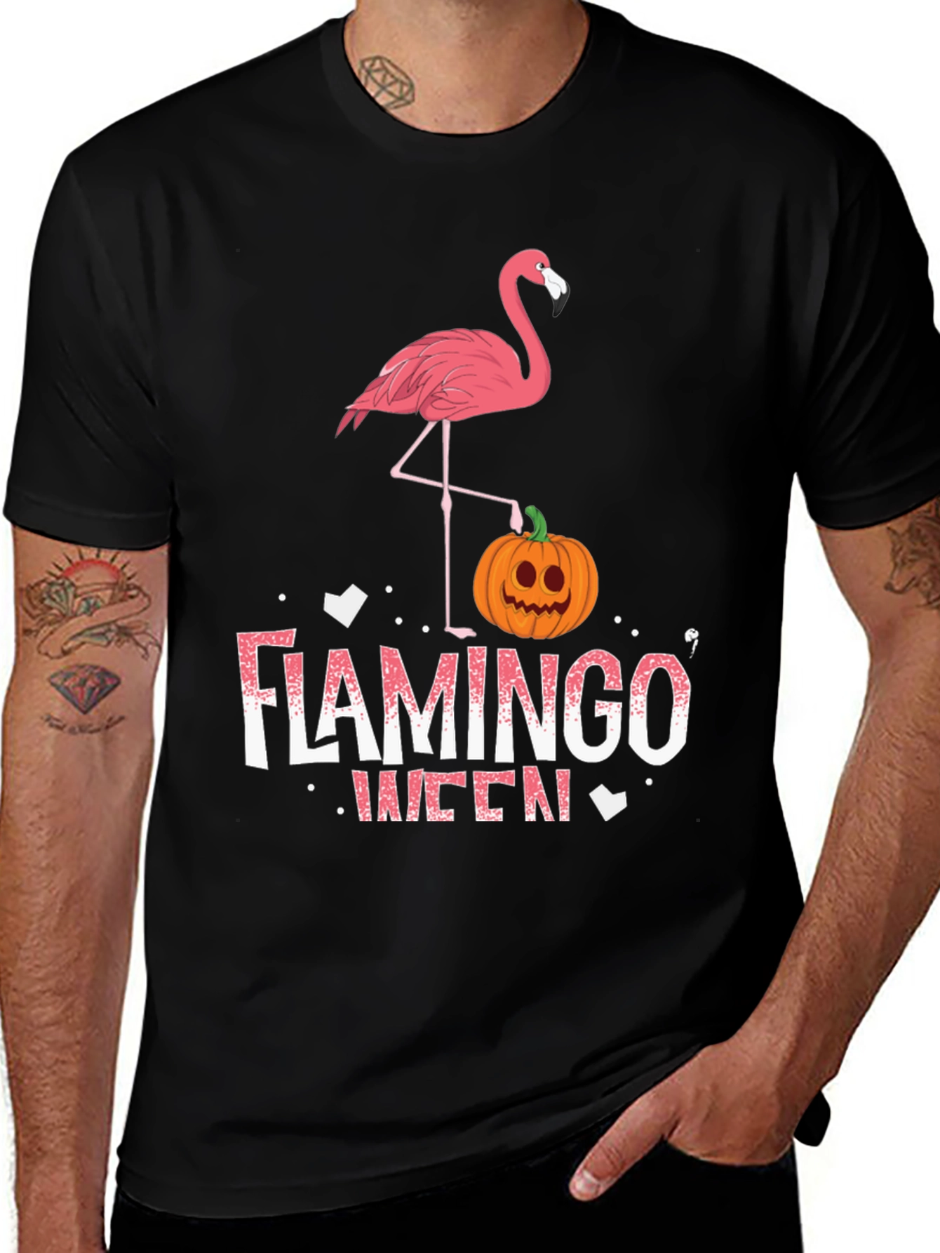 Flamingo Queen Halloween T-Shirt