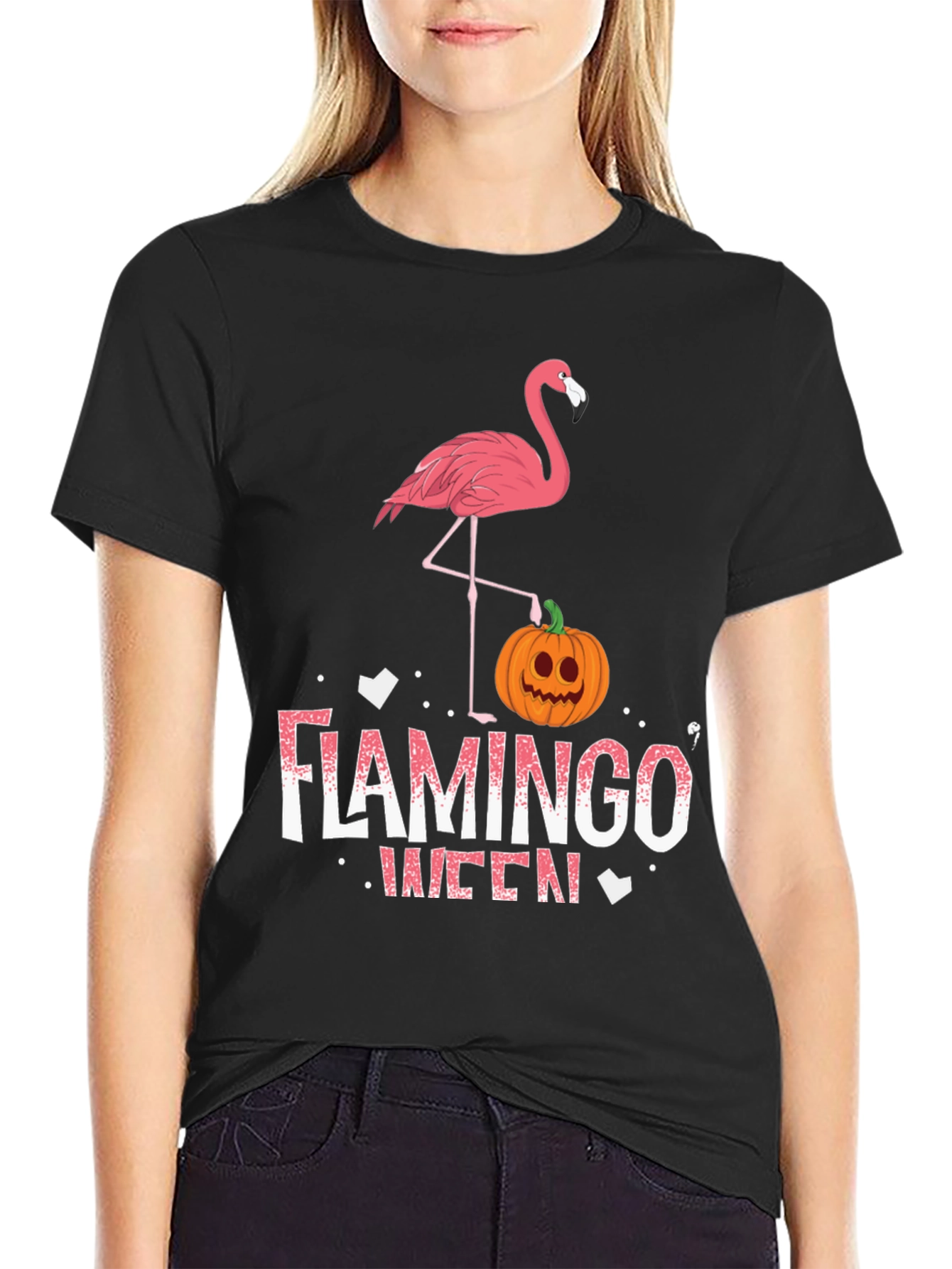 Flamingo Queen Halloween T-Shirt