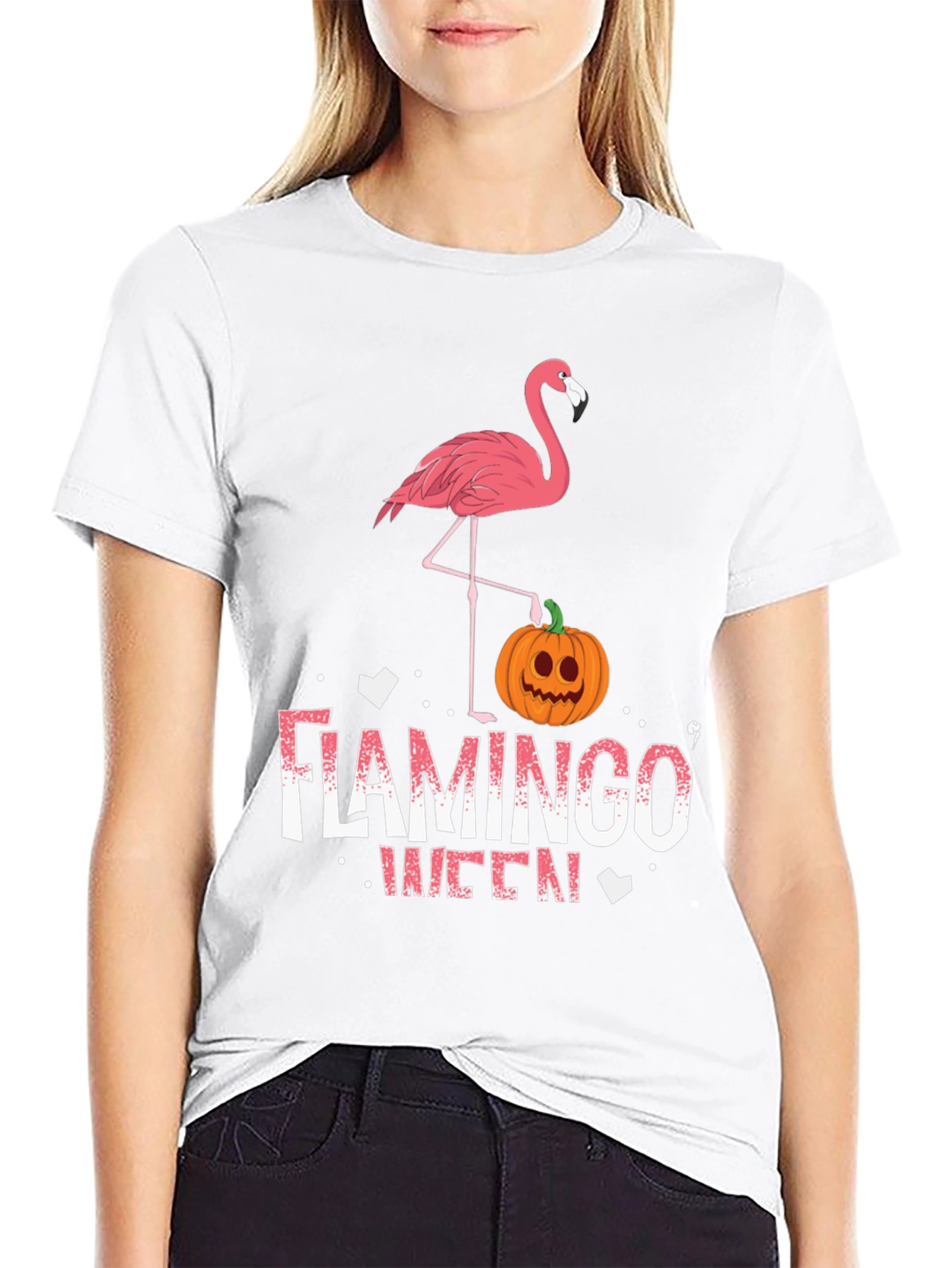 Flamingo Queen Halloween T-Shirt