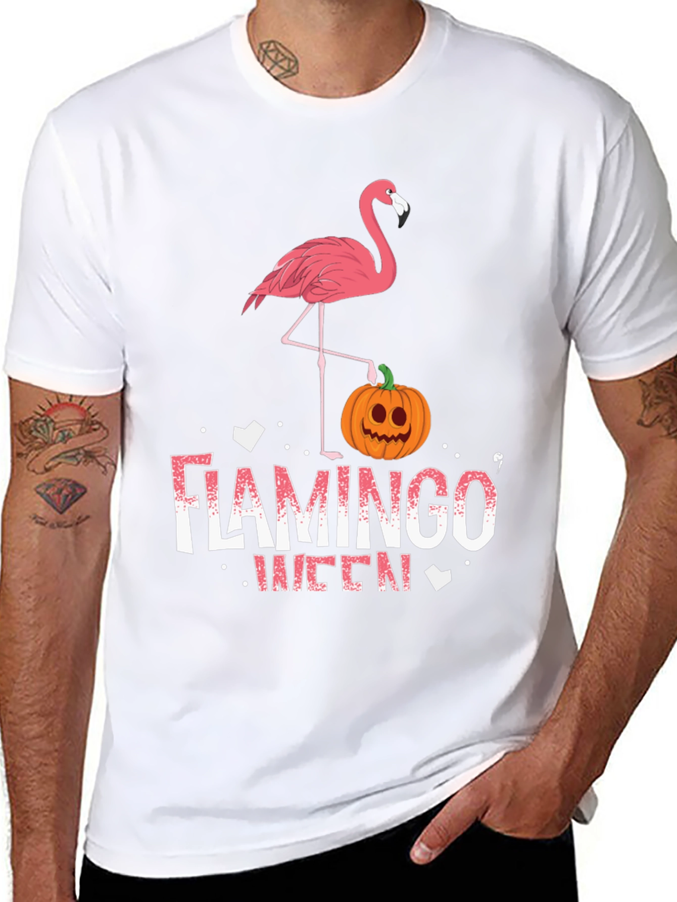 Flamingo Queen Halloween T-Shirt