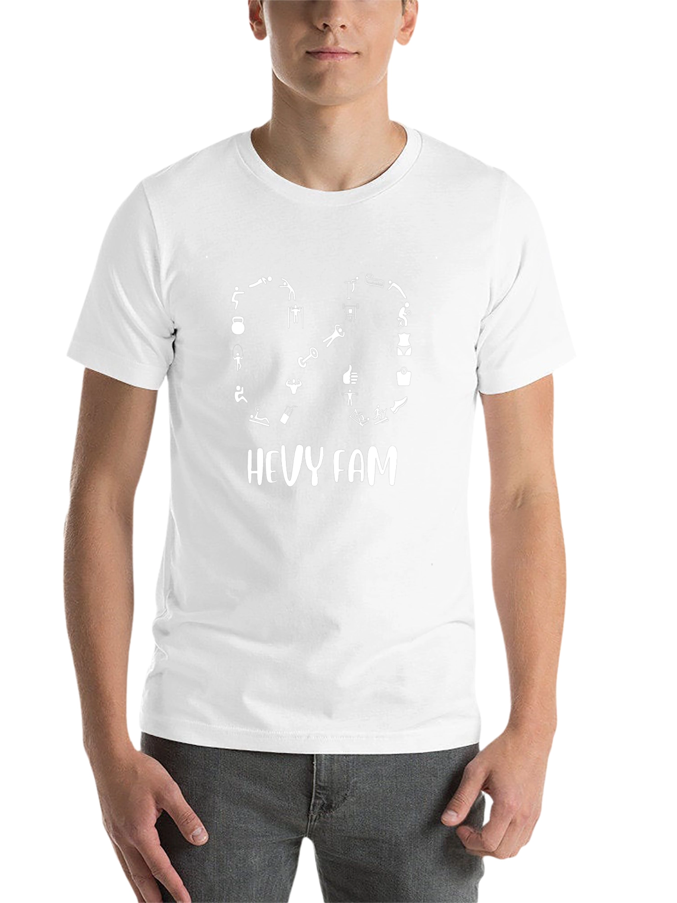 Hevy Fam Fitness T-Shirt - Black Graphic Tee