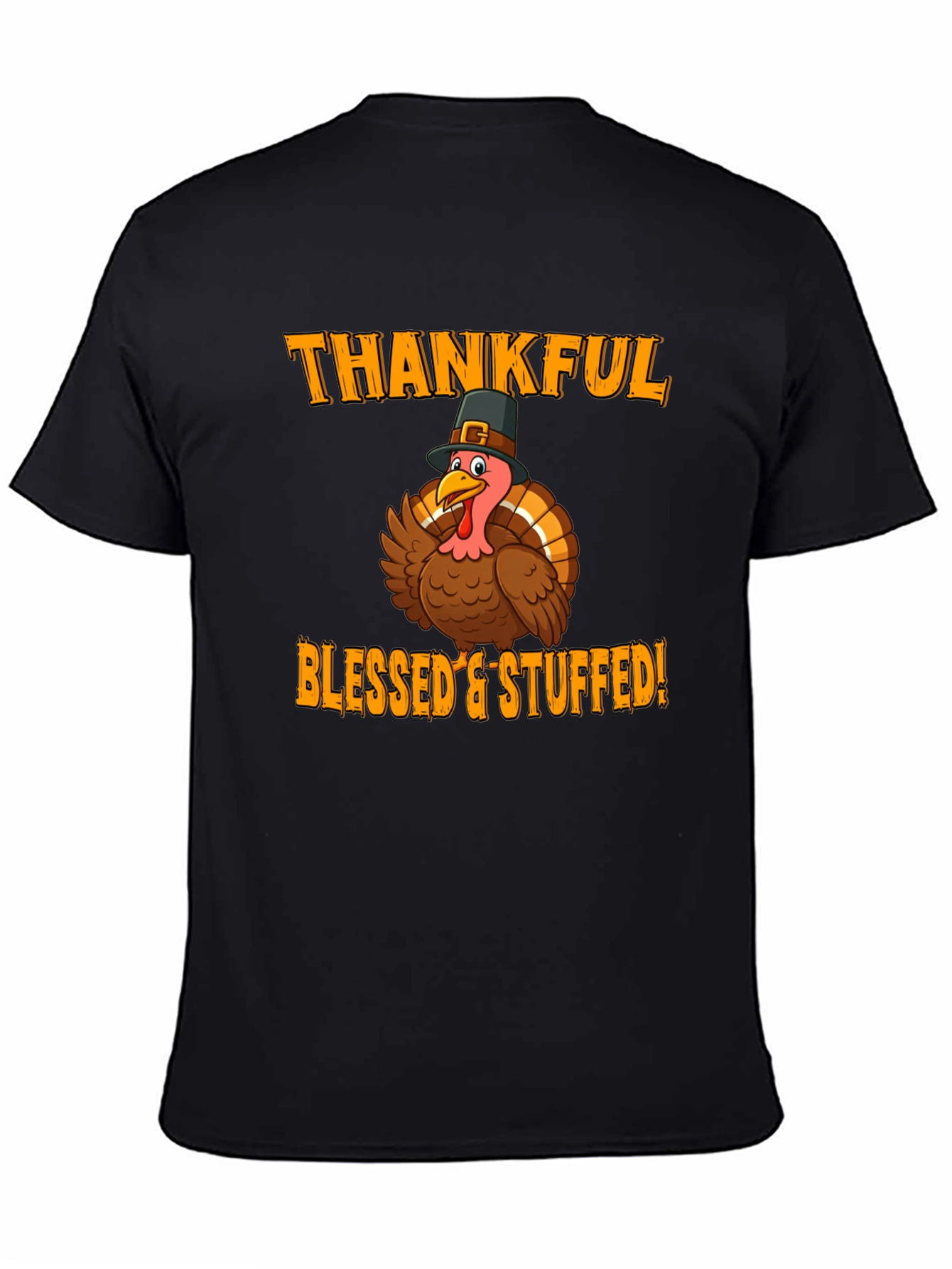 Thankful Blessed & Stuffed Turkey T-Shirt