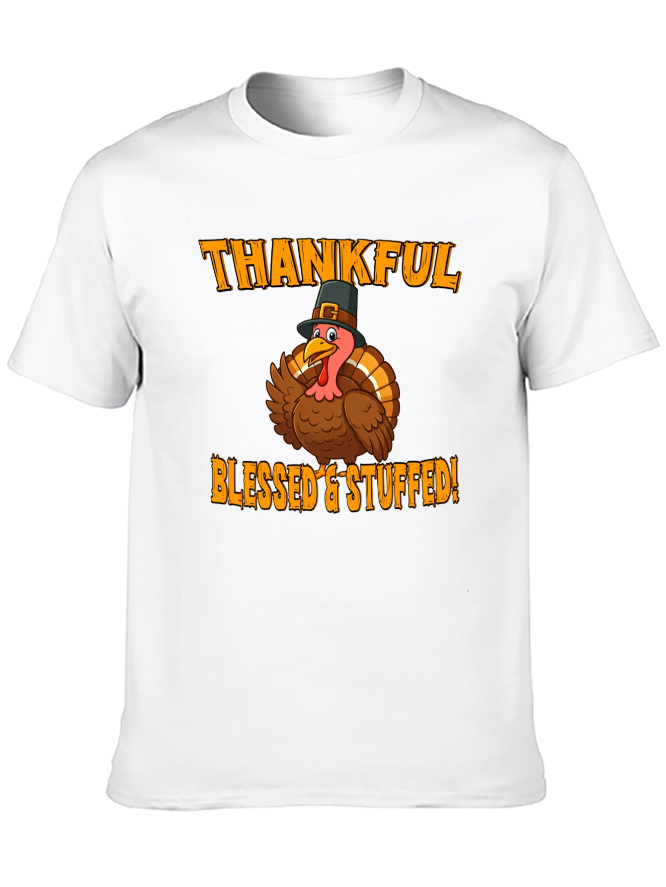 Thankful Blessed & Stuffed Turkey T-Shirt