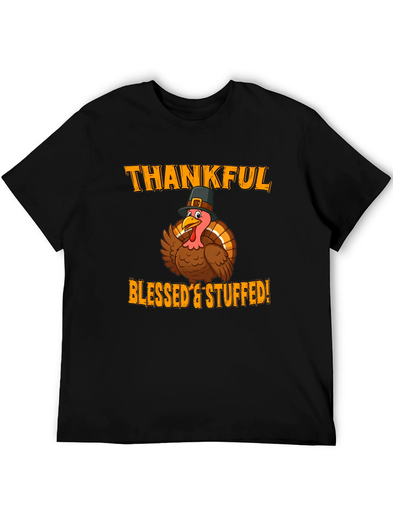 Thankful Blessed & Stuffed Turkey T-Shirt