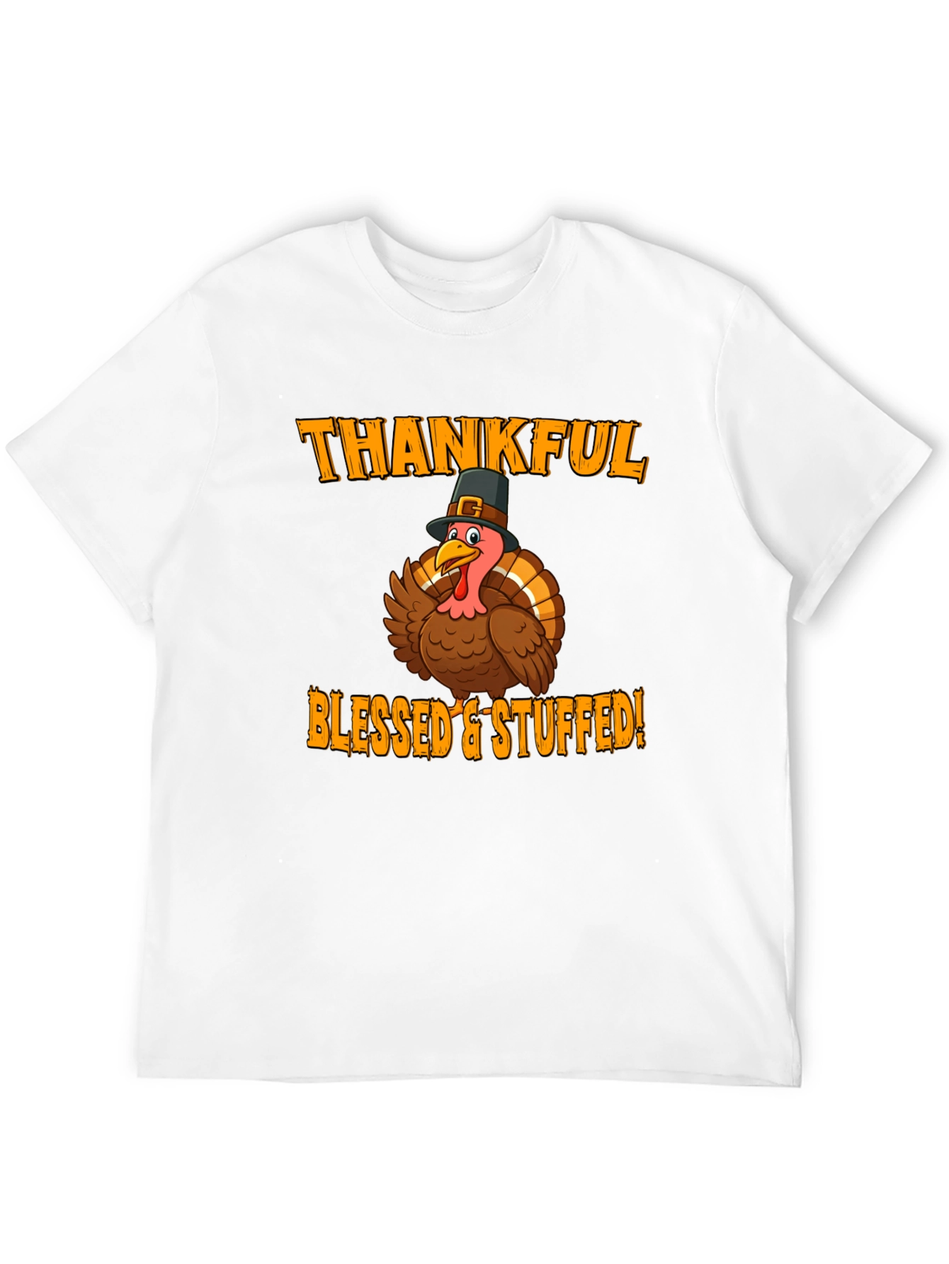 Thankful Blessed & Stuffed Turkey T-Shirt