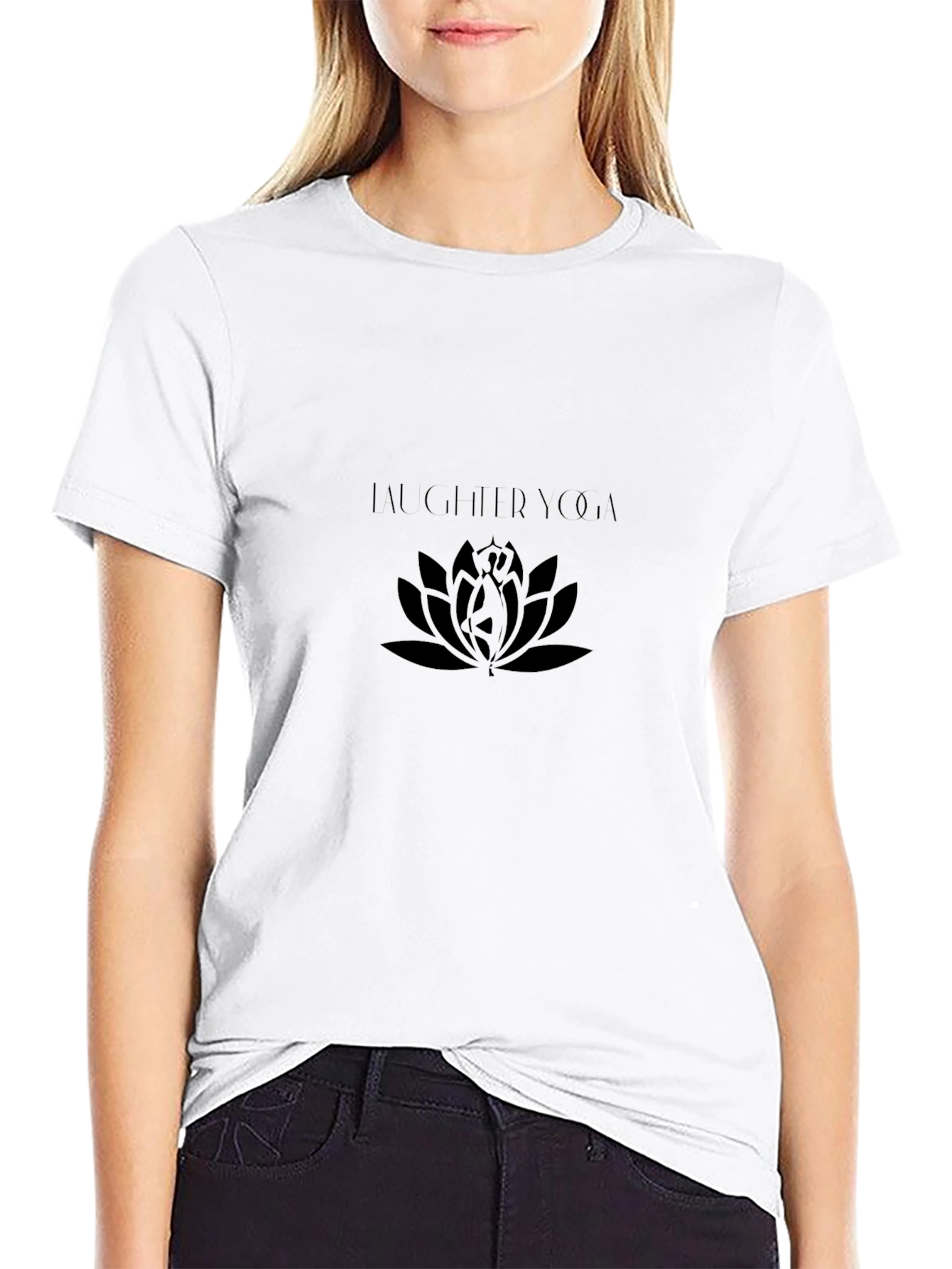 Laughing Yoga Black Tee