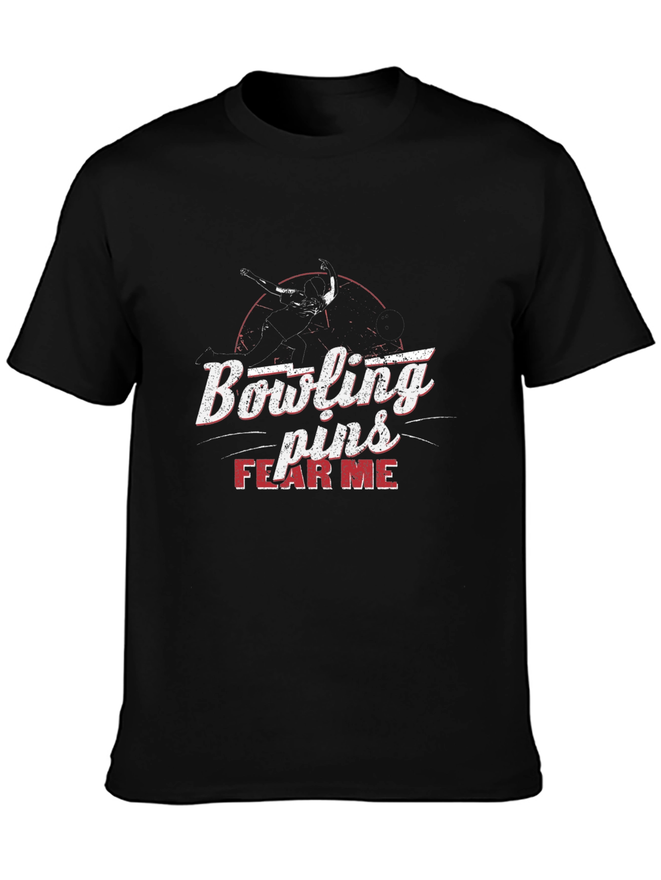 Bowling Pins Fear Me Graphic T-Shirt