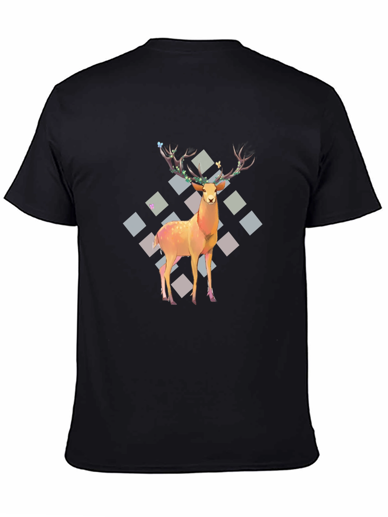 Deer Graphic Tee - Festive Style