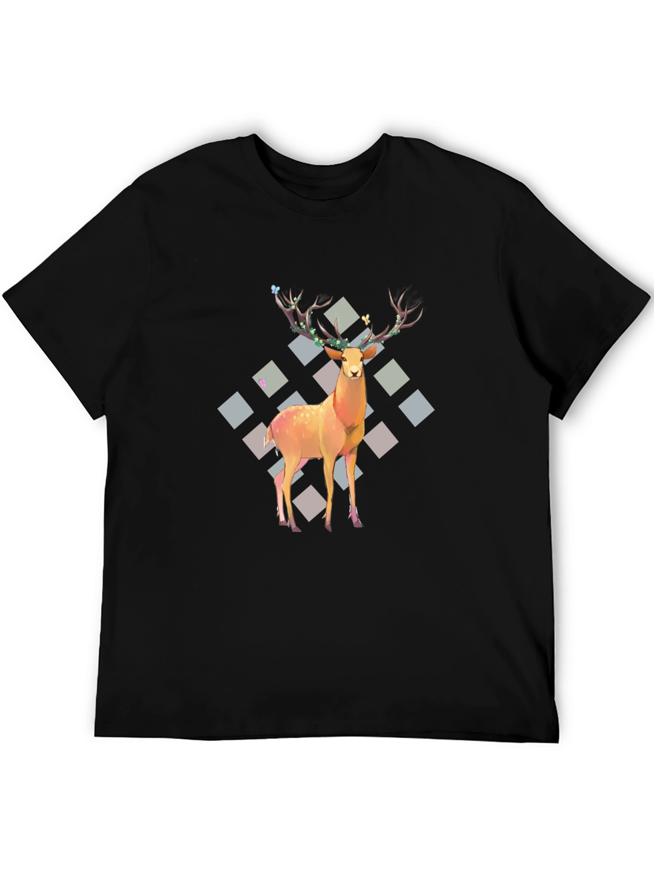 Deer Graphic Tee - Festive Style