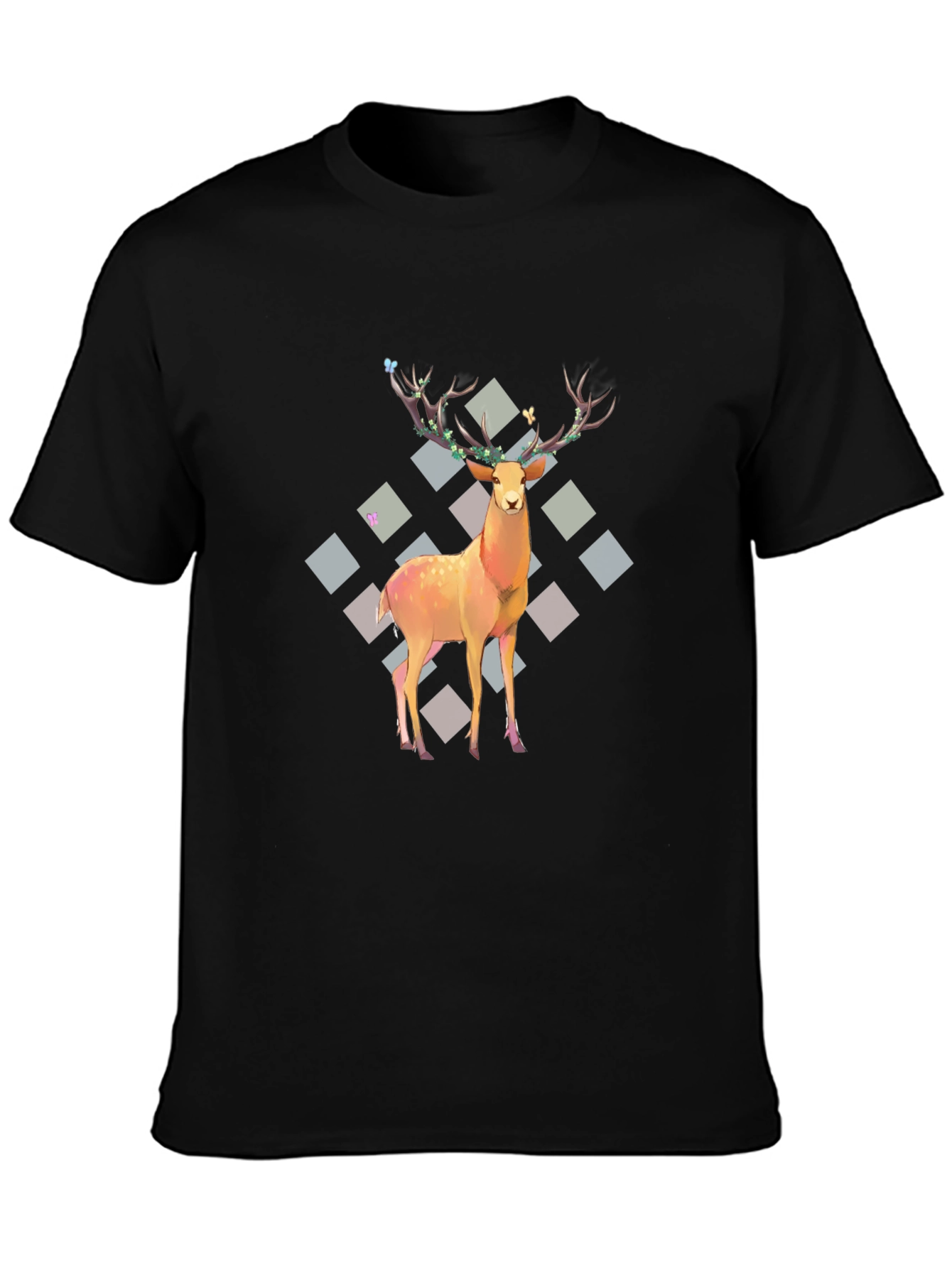 Deer Graphic Tee - Festive Style