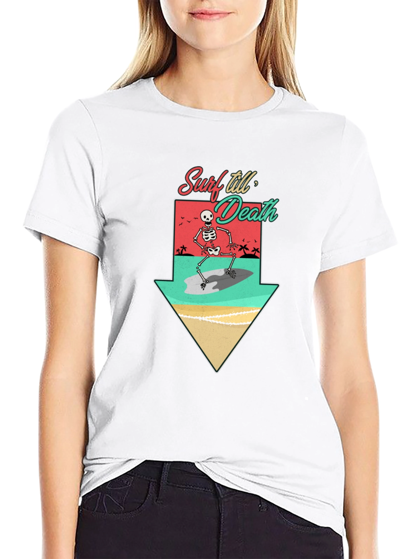 Surf Till Death Graphic T-Shirt