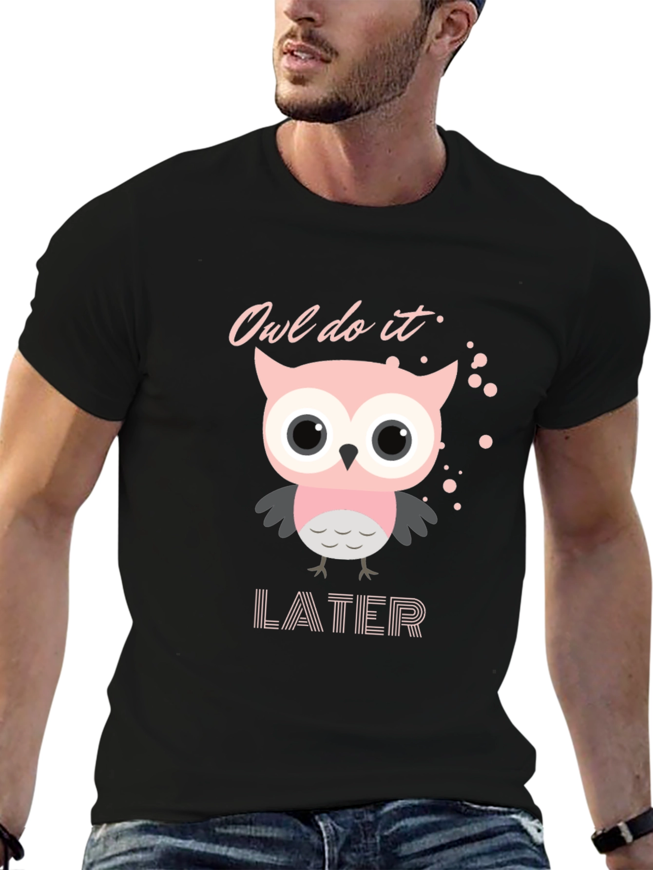 Owl Do It Later T-Shirt - Funny Animal Tee