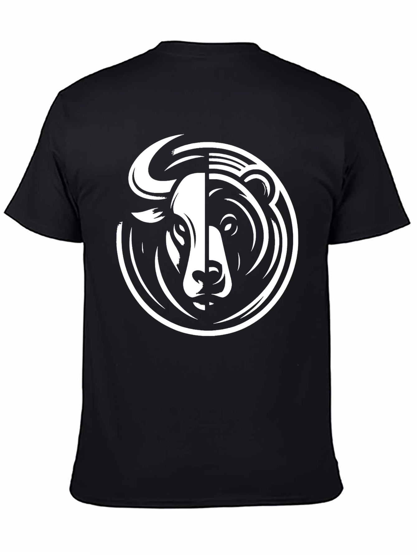 Bull and Bear Black Graphic Tee