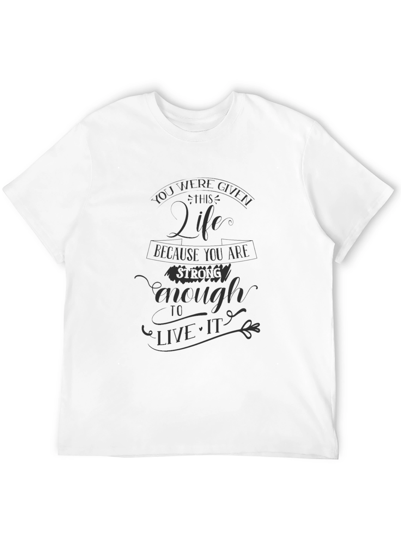 Motivational Strength Graphic T-Shirt