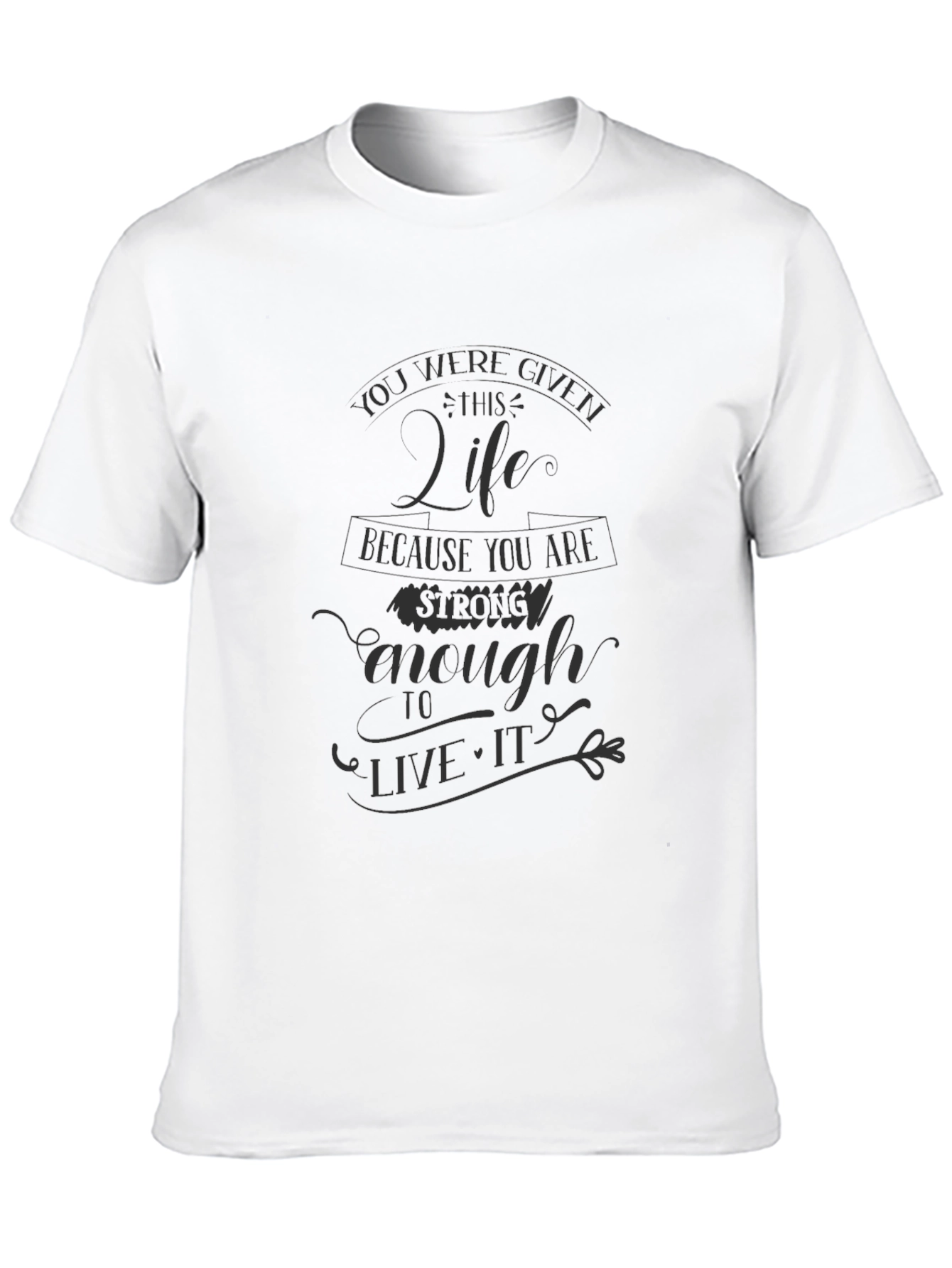 Motivational Strength Graphic T-Shirt