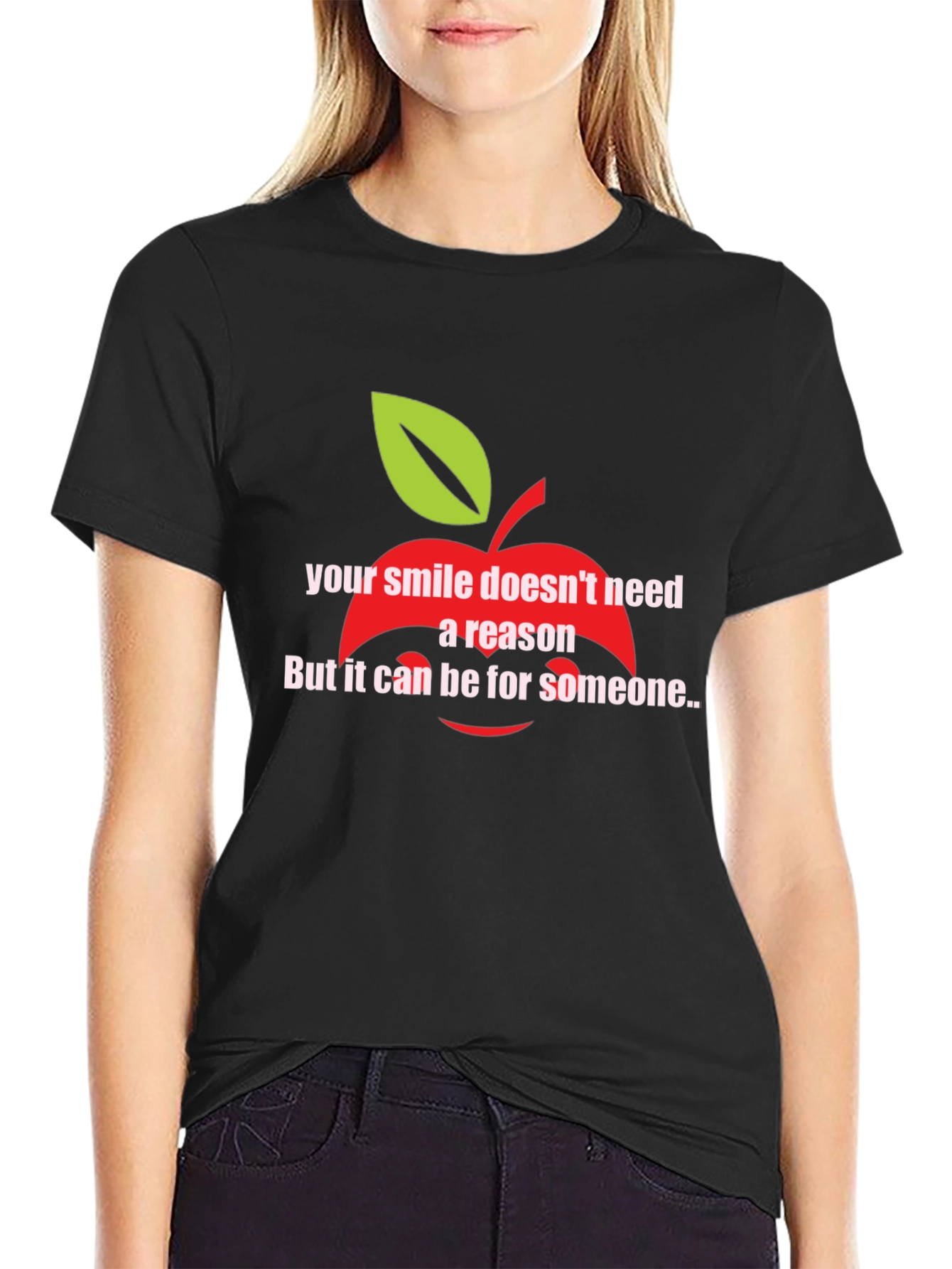 Smile Reason Graphic Tee - Unisex Black T-Shirt