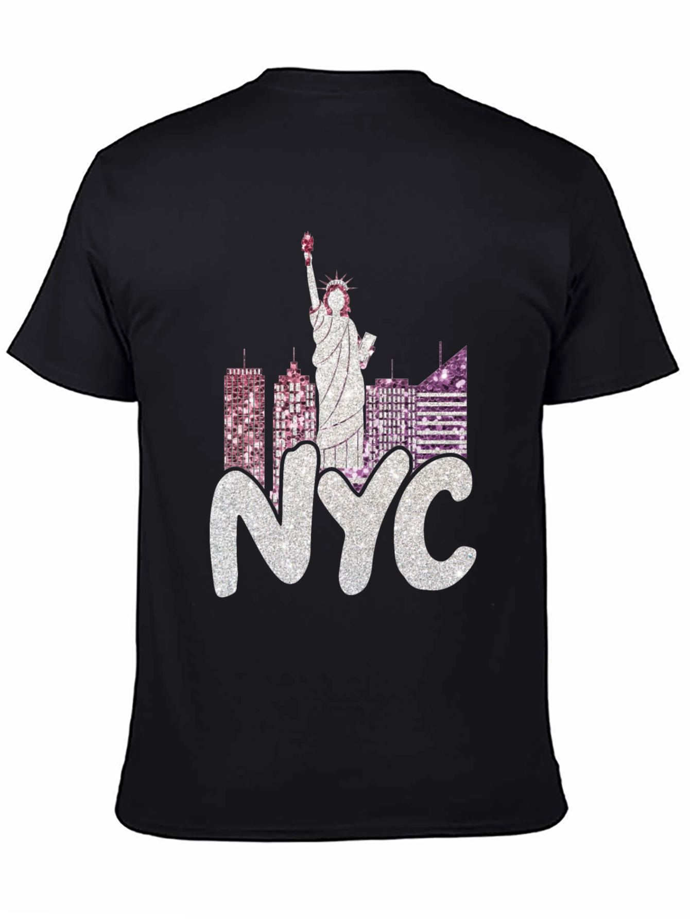 NYC Statue of Liberty Graphic Tee - Black