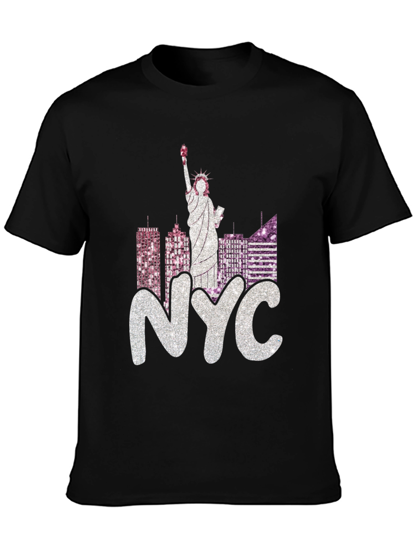 NYC Statue of Liberty Graphic Tee - Black