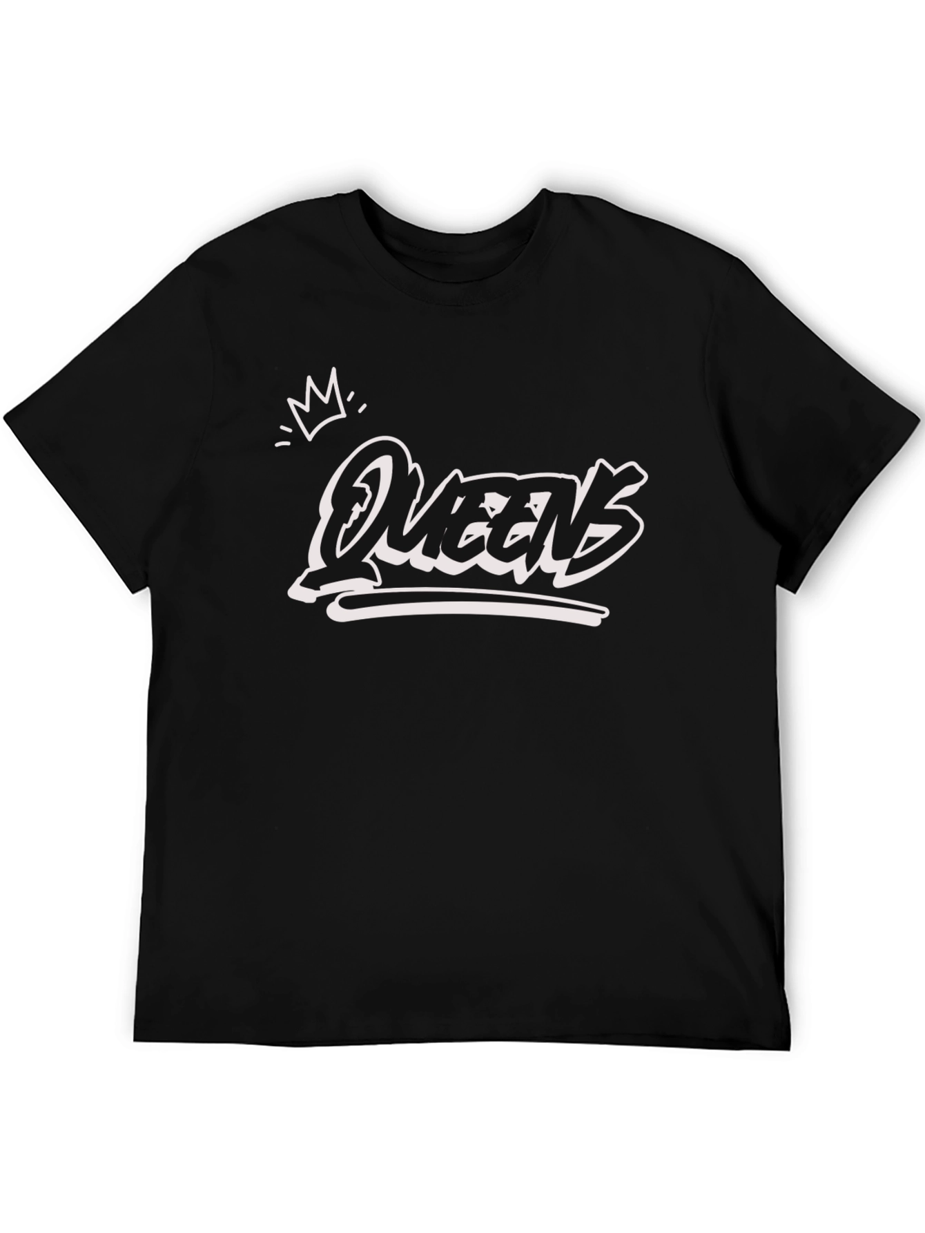 Queens Graphic T-Shirt - Black