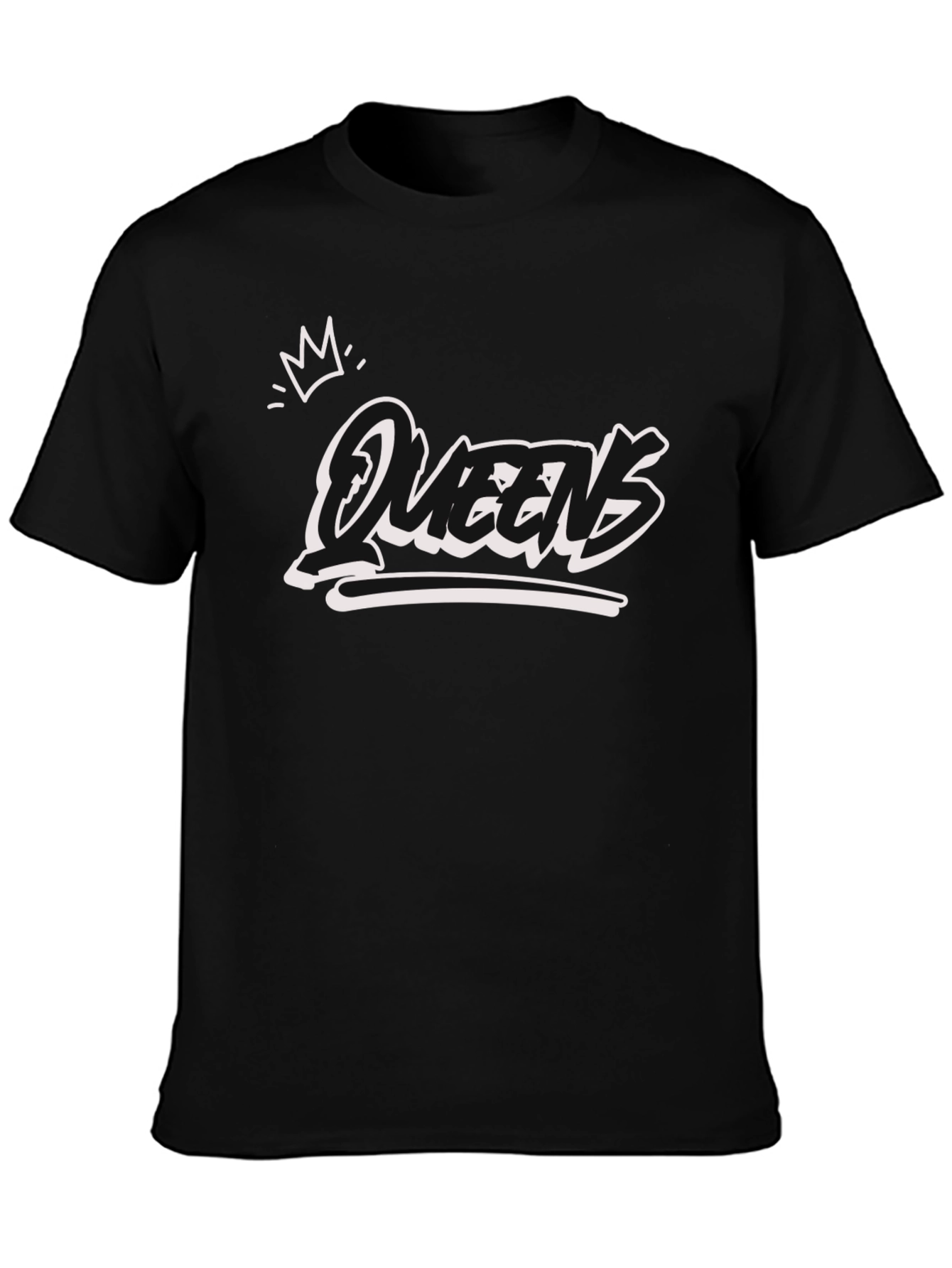 Queens Graphic T-Shirt - Black