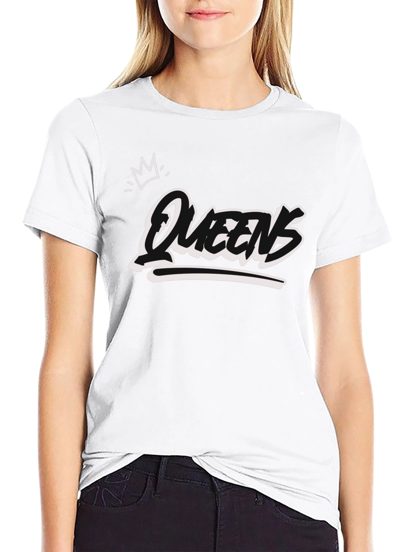 Queens Graphic T-Shirt - Black