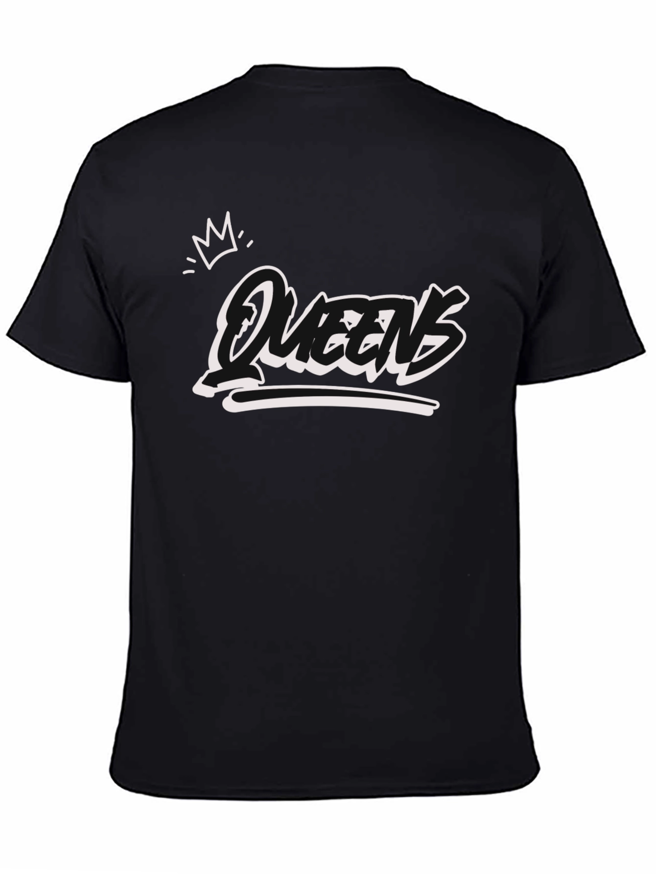 Queens Graphic T-Shirt - Black