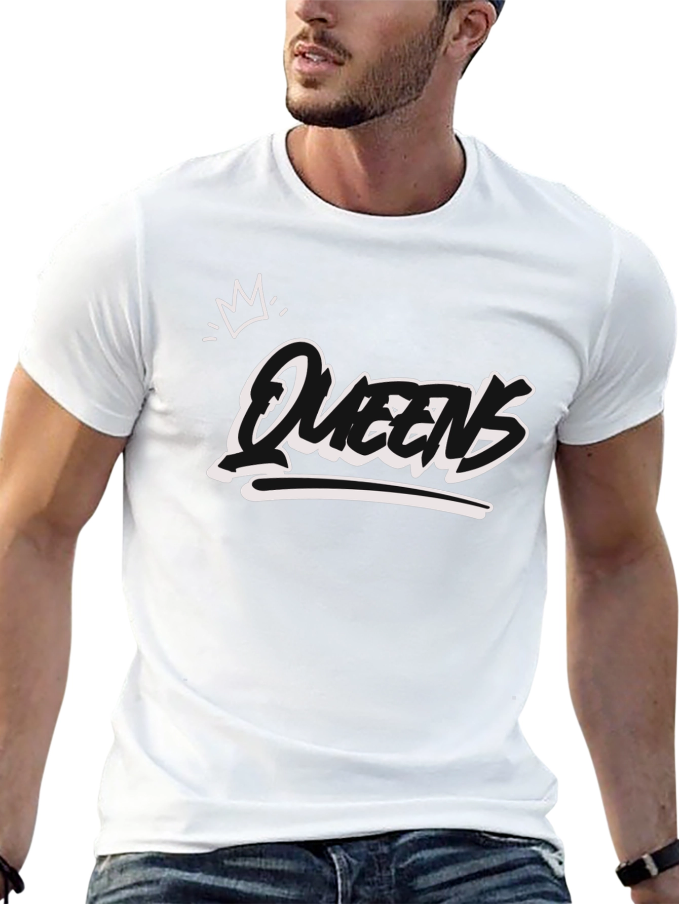 Queens Graphic T-Shirt - Black