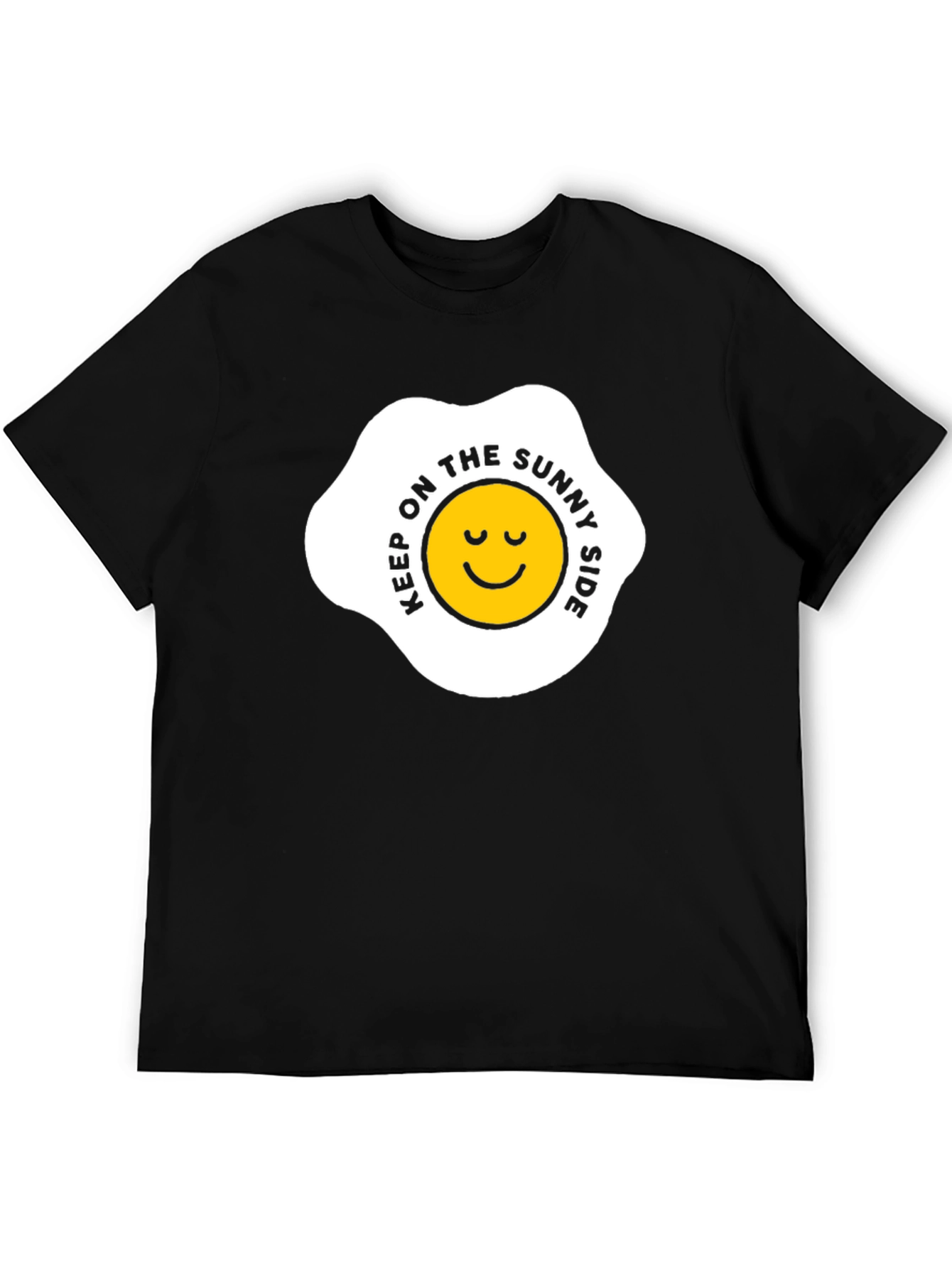 Sunny Side Up Graphic Tee - Black T-Shirt