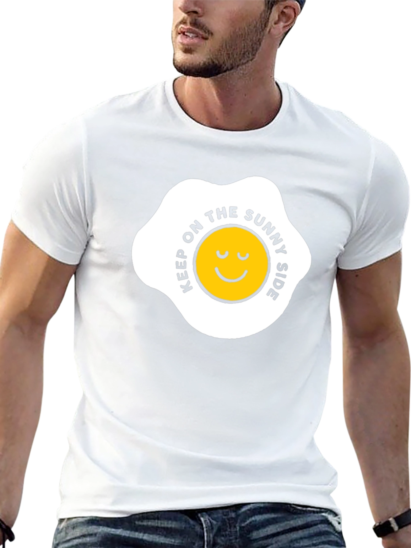 Sunny Side Up Graphic Tee - Black T-Shirt
