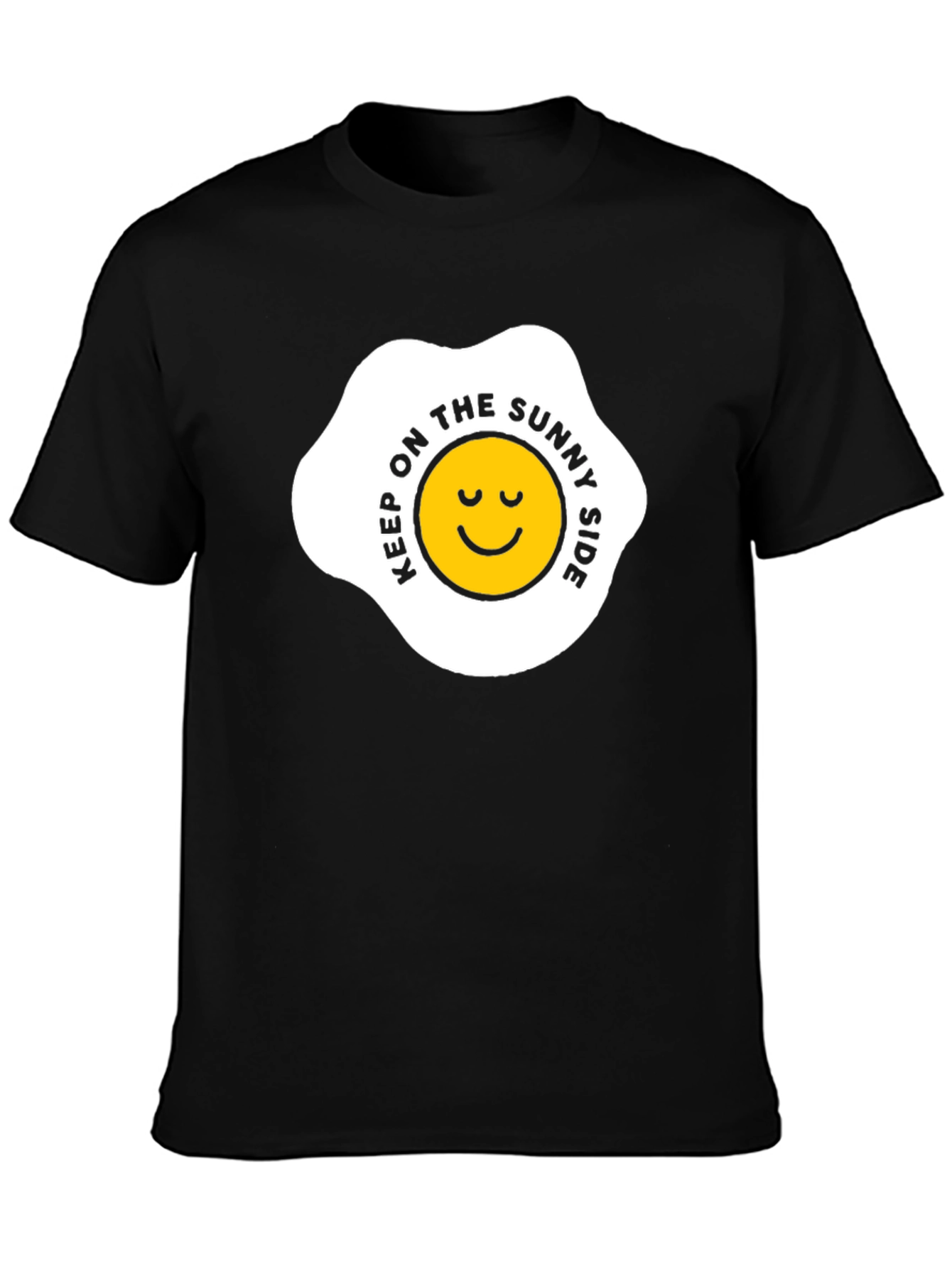 Sunny Side Up Graphic Tee - Black T-Shirt