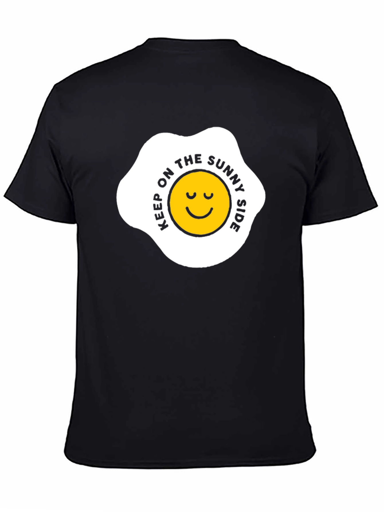 Sunny Side Up Graphic Tee - Black T-Shirt