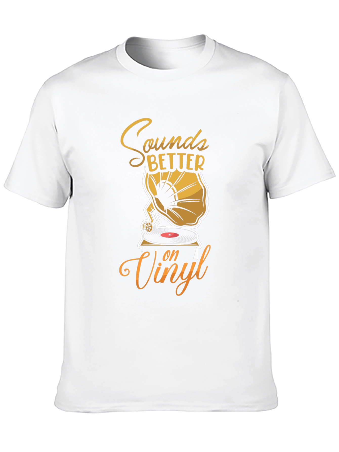 Sounds Better On Vinyl Black Graphic Tee