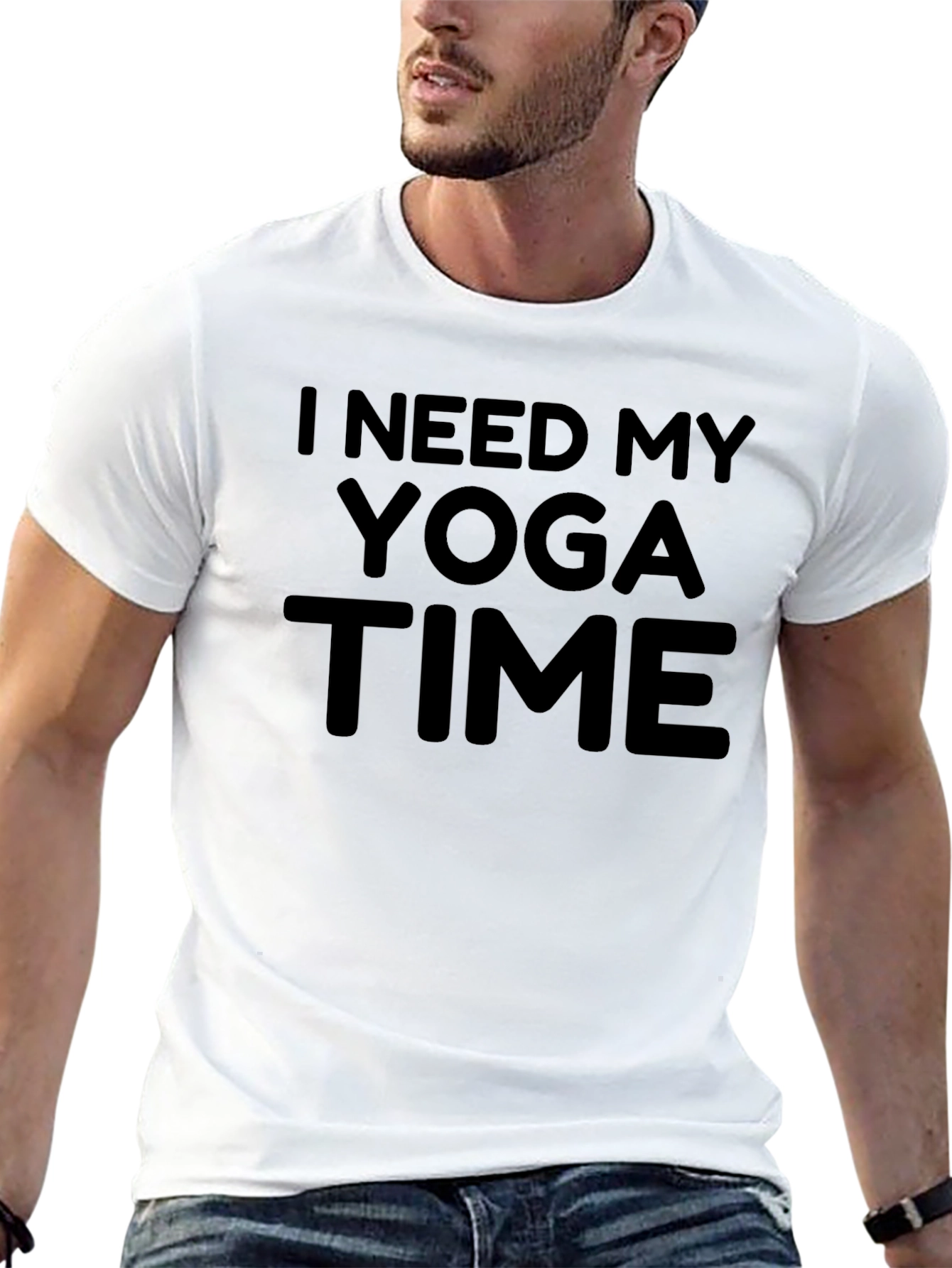 I Need My Yoga Time Black T-Shirt