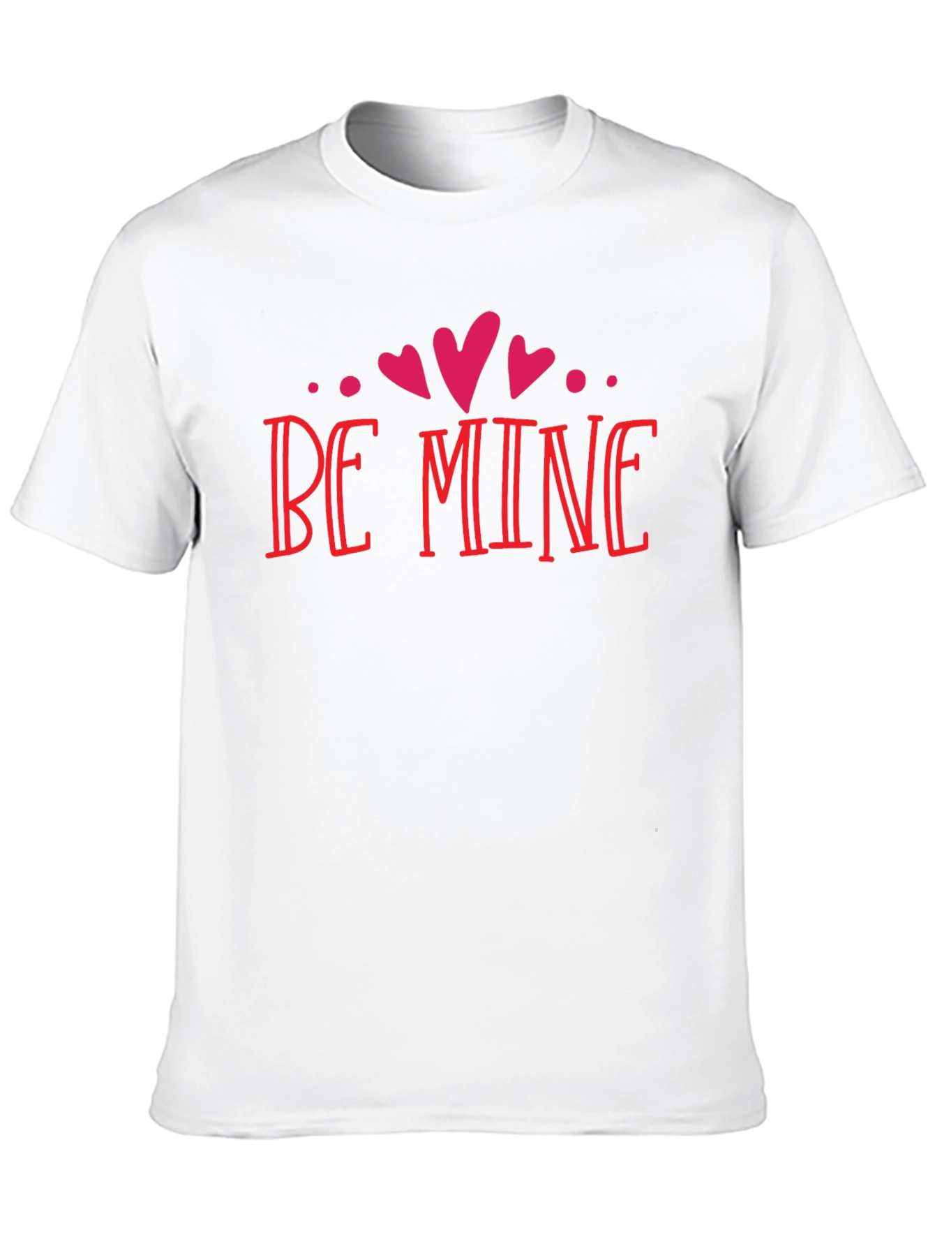 Be Mine Valentines Day Black T-Shirt