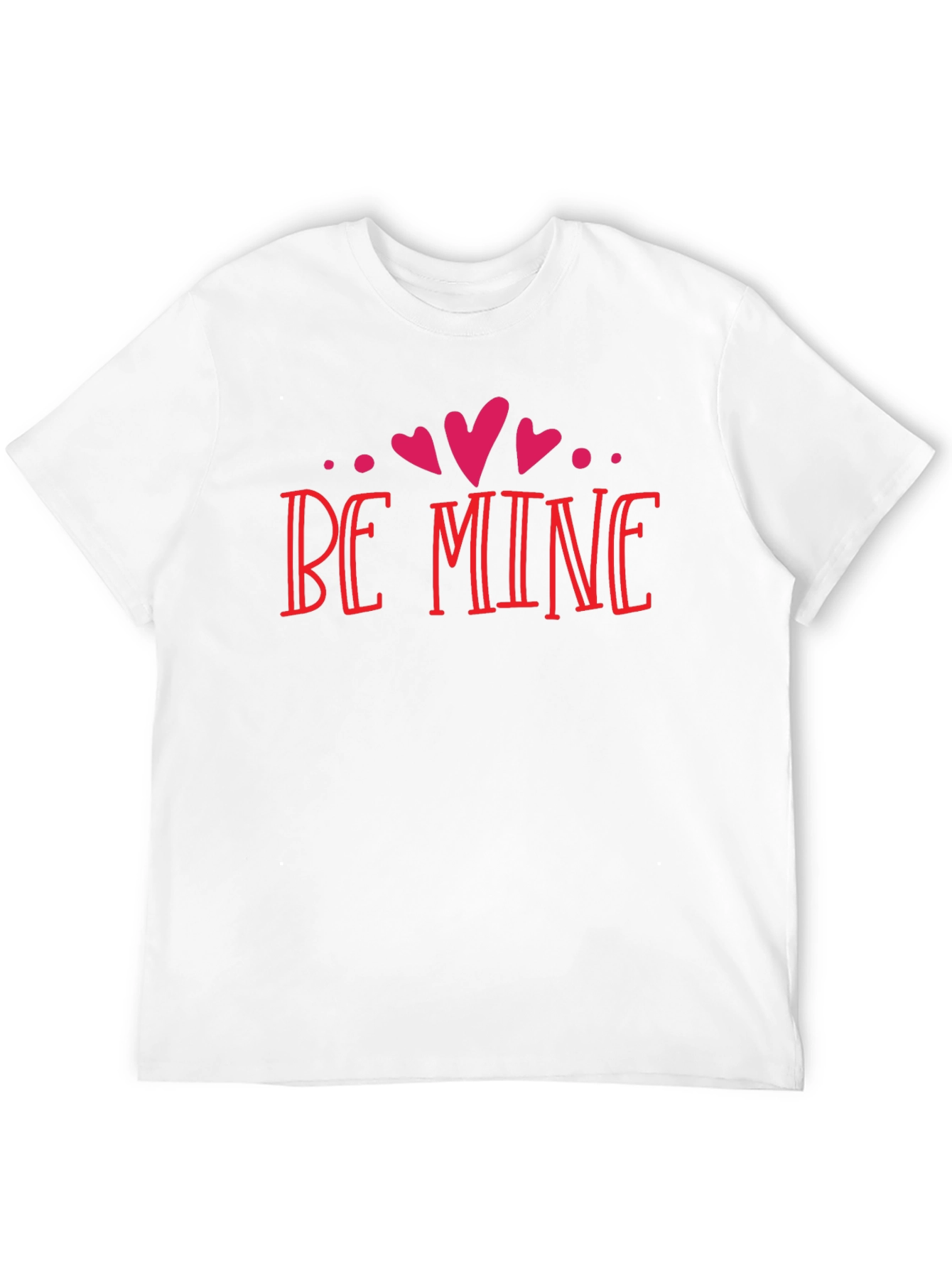 Be Mine Valentines Day Black T-Shirt