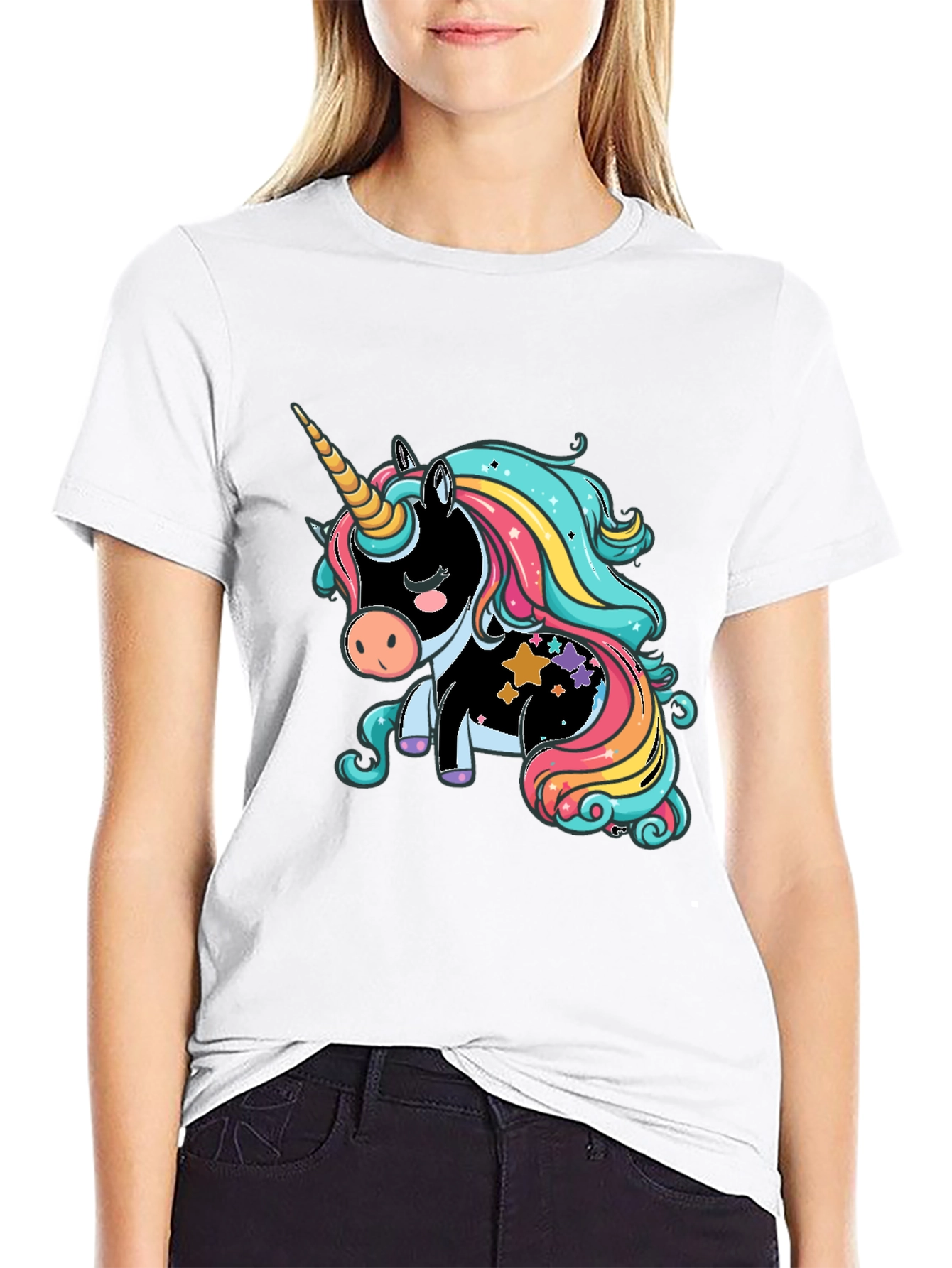 Unicorn Graphic Print T-Shirt
