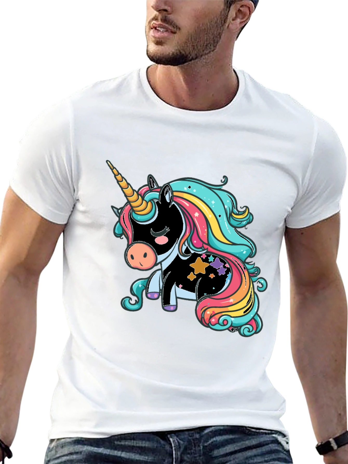 Unicorn Graphic Print T-Shirt