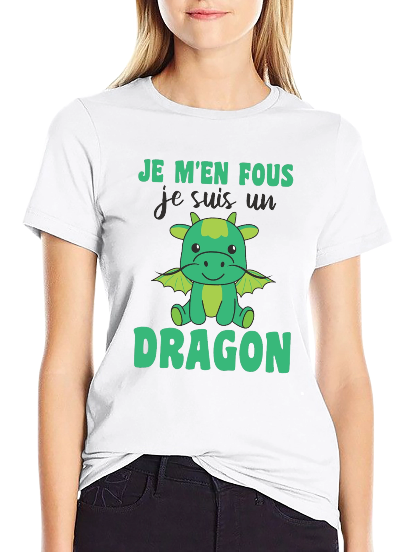 Je Men Fous Dragon T-Shirt - Black Cotton Tee